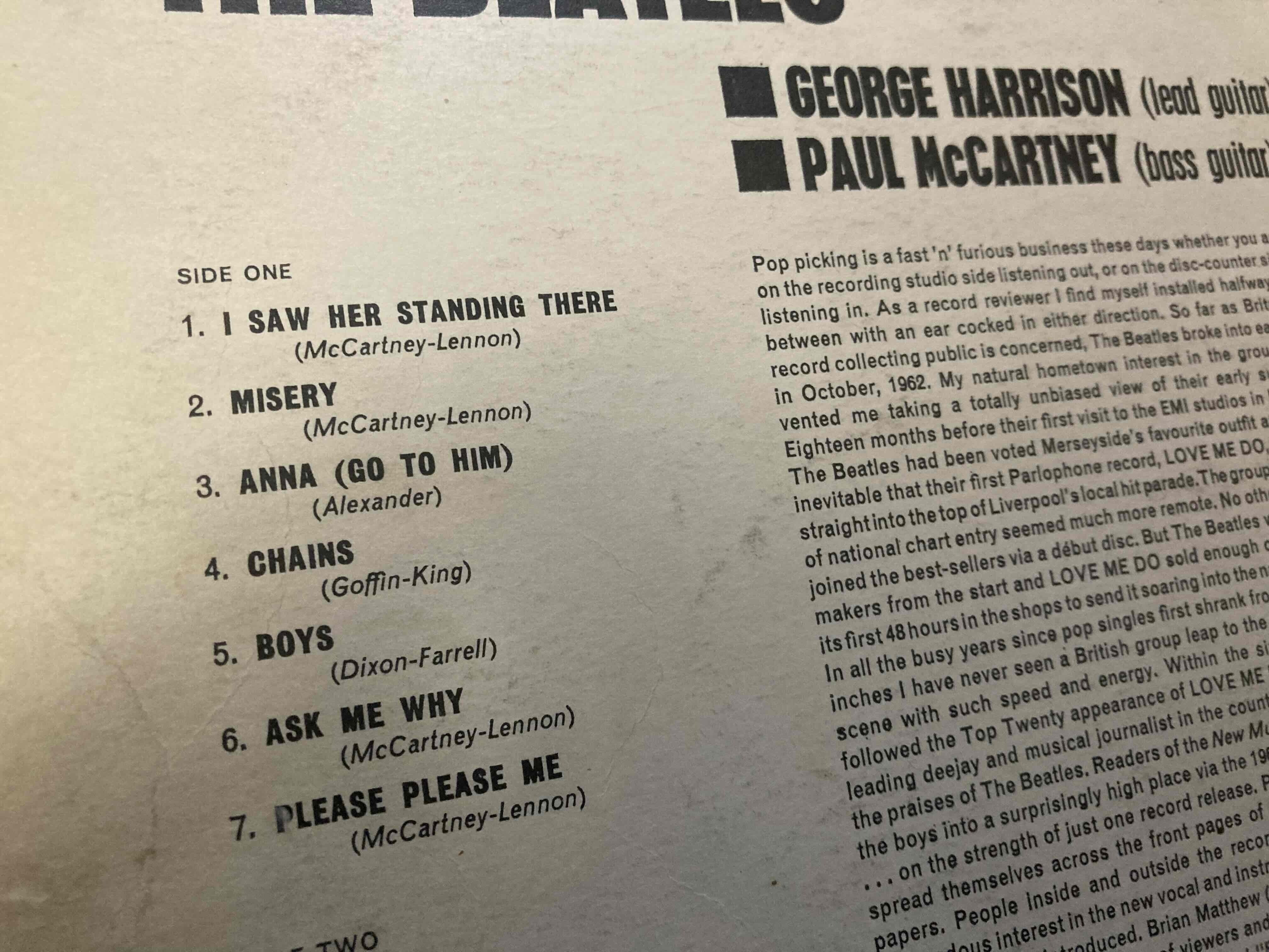 The Beatles [ Please Please Me] Parophone PMC-1202