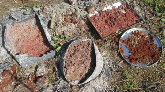 熊山遺跡研究報告-26 焚火による縄文ベンガラ製造実験 結果報告 ｜丸谷 憲二