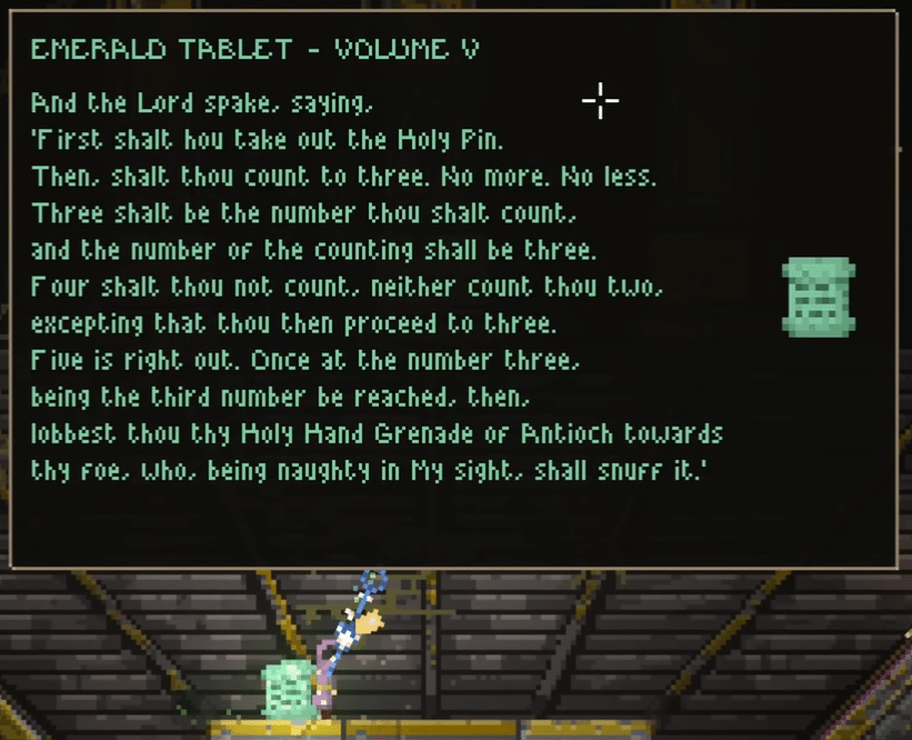 Noita】エメラルド・タブレット（石板）和訳＆元ネタ解説＆考察｜かる