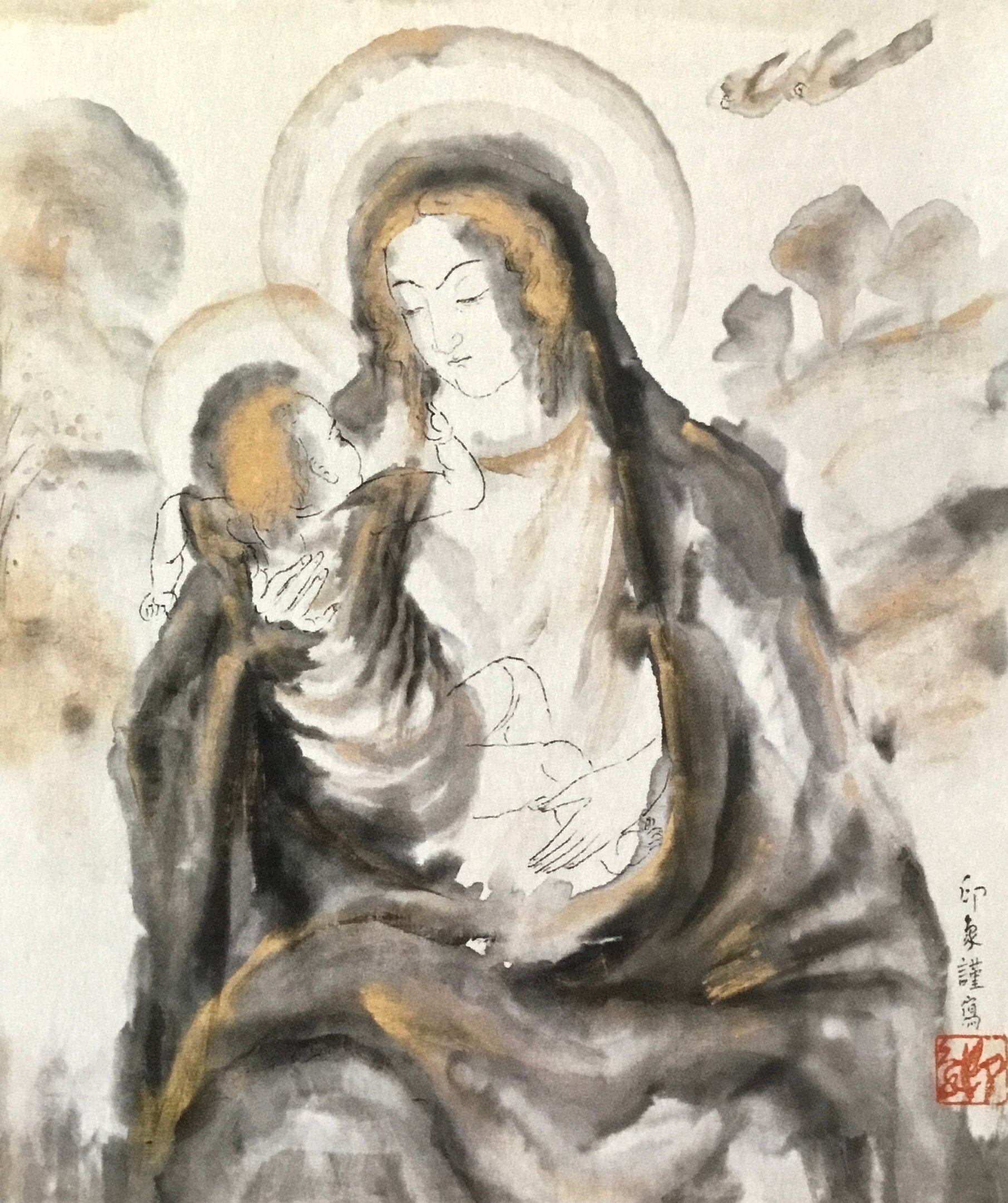 日本画家・堂本印象“墨の表現”を紹介する展覧会が京都府立堂本