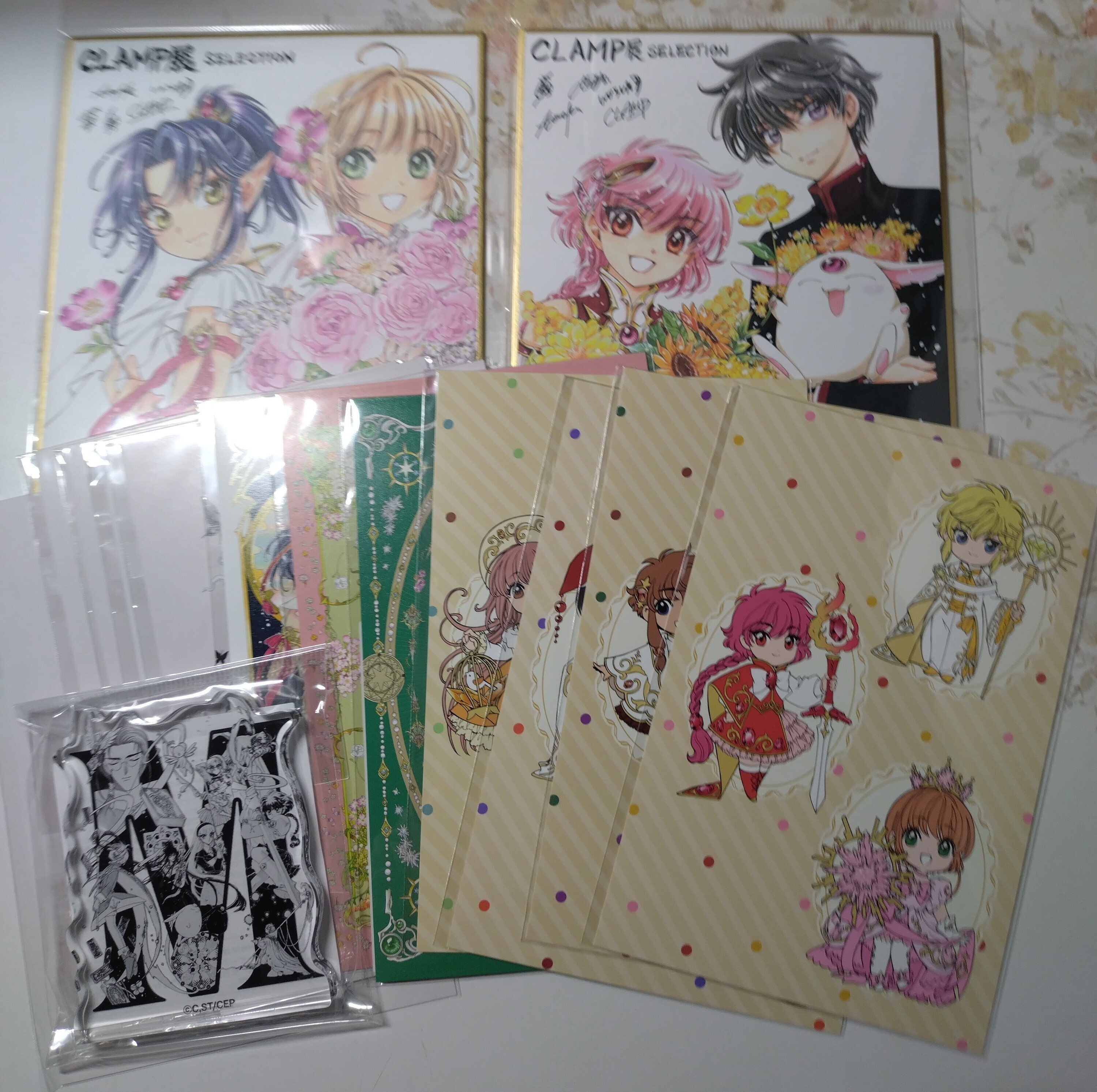 CLAMP展 特典 5連カード