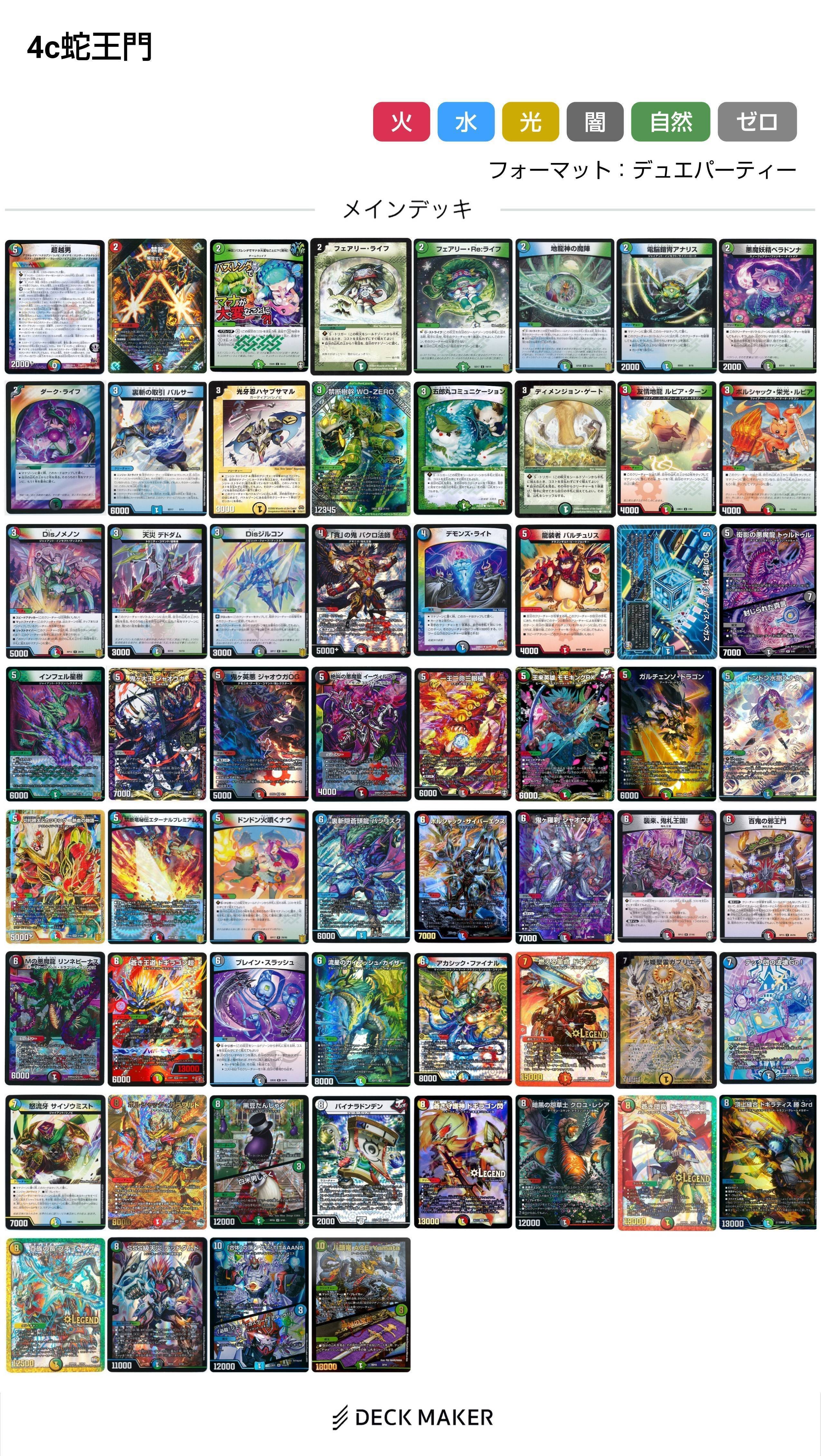 デュエパーティー】＜Lv.2＞デアリバイク デュエパーティデッキLv2紹介