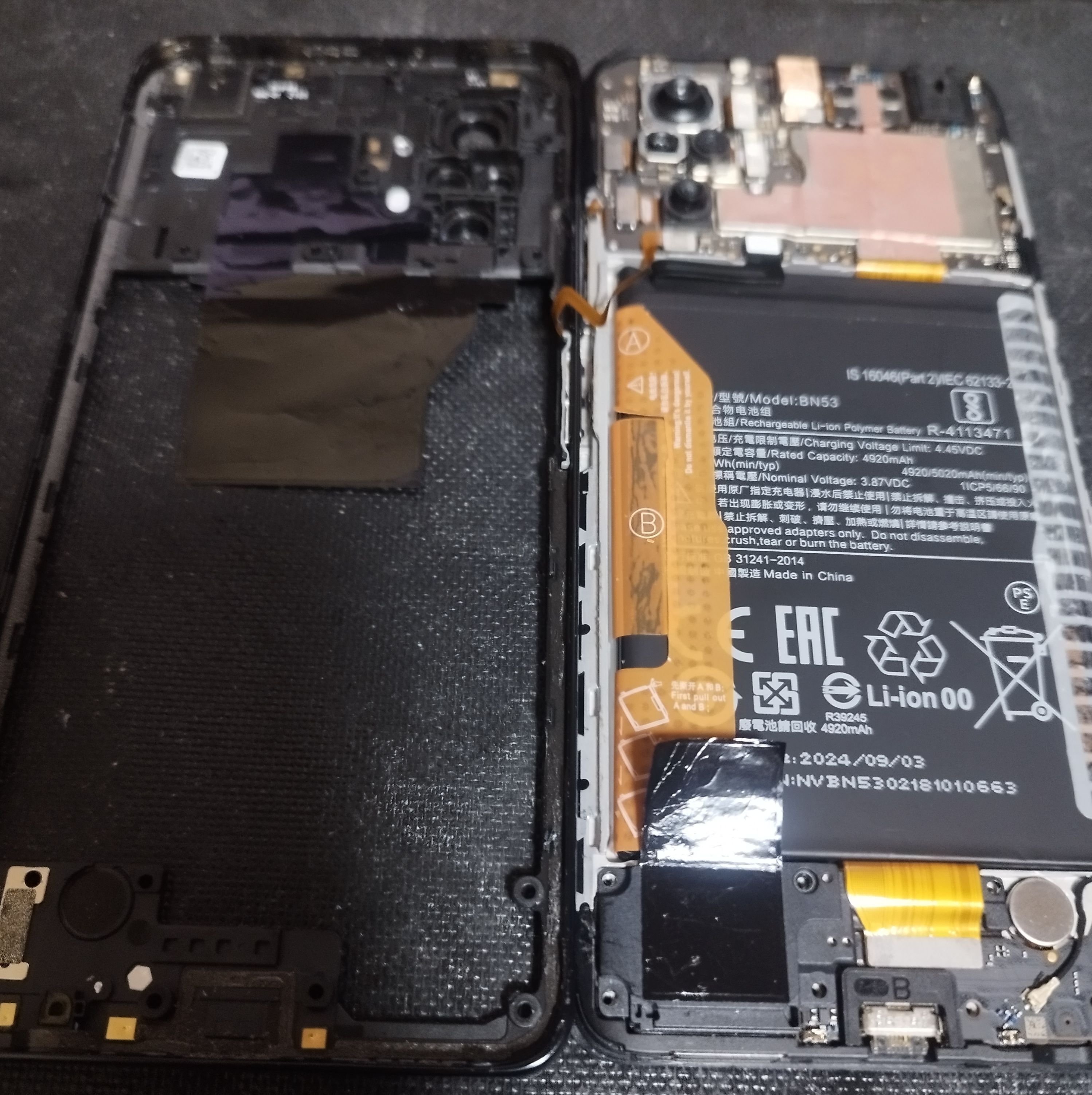 Redmi Note 10Pro バッテリー交換｜ぷんたろん