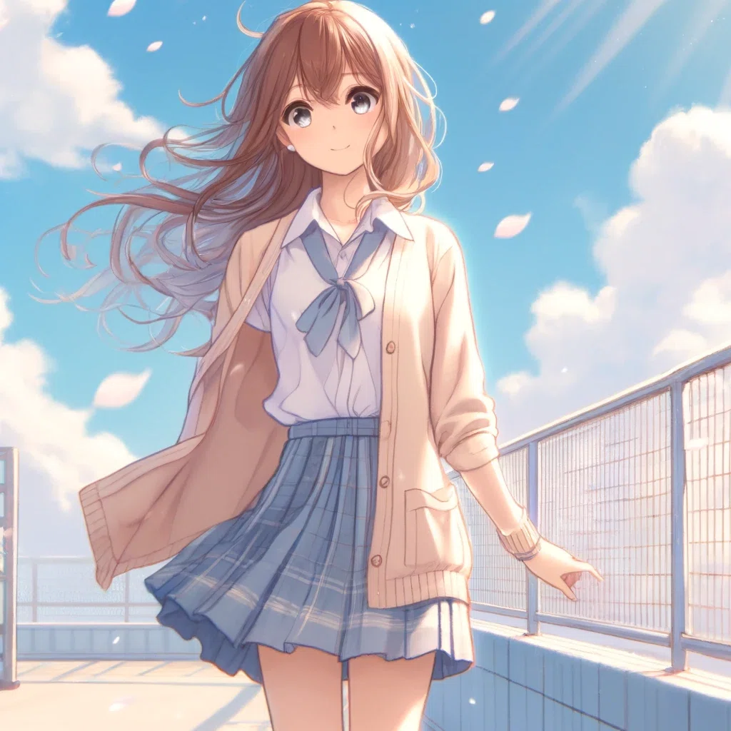 屋上のリスタート （AIイラスト・ショートショート）｜___sakasama___🌸