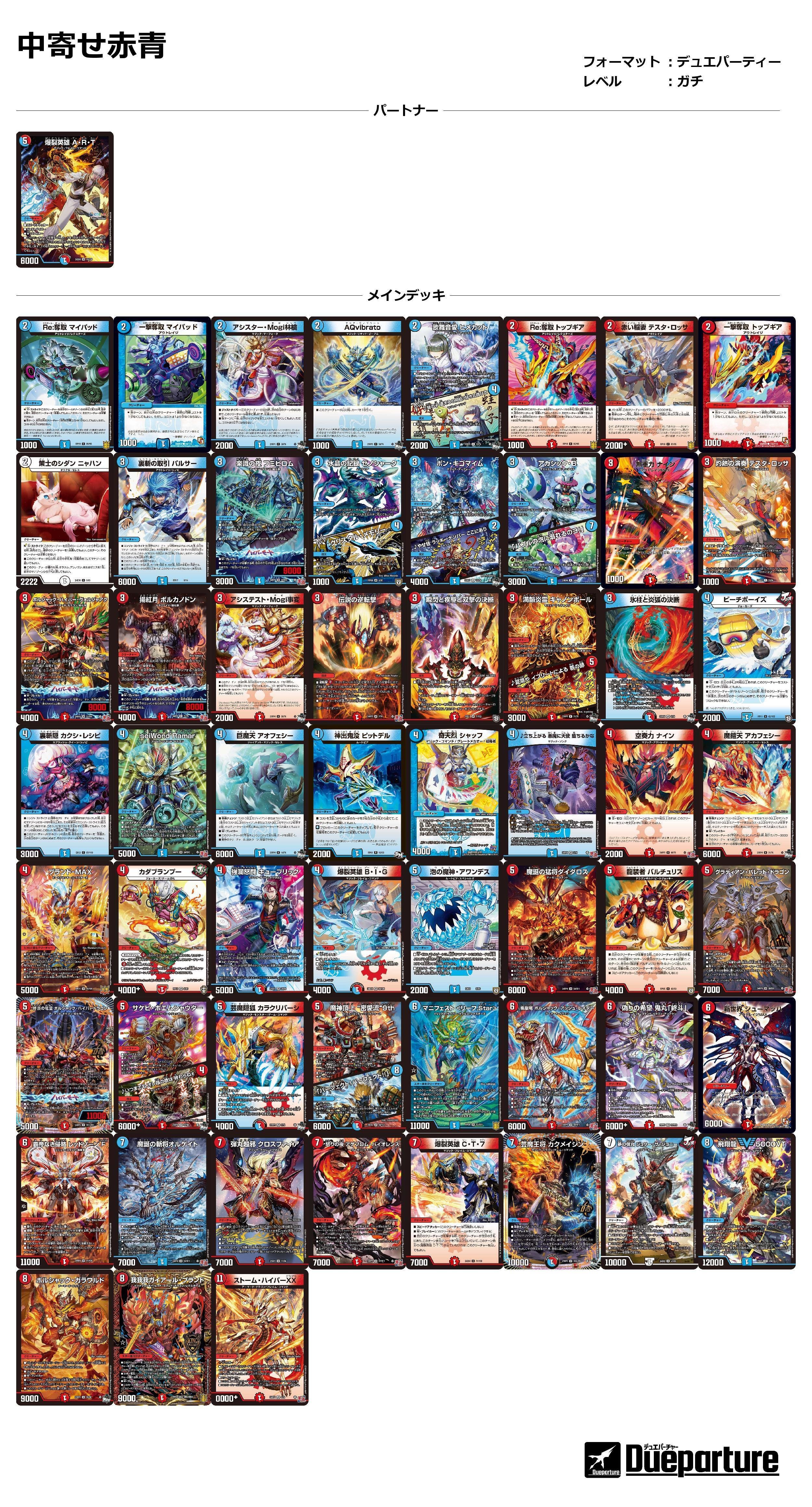 赤青ART イブラヒム　デッキ 赤青ART イブラヒム デッキ デュエマCS入賞デッキレシピ 】第51