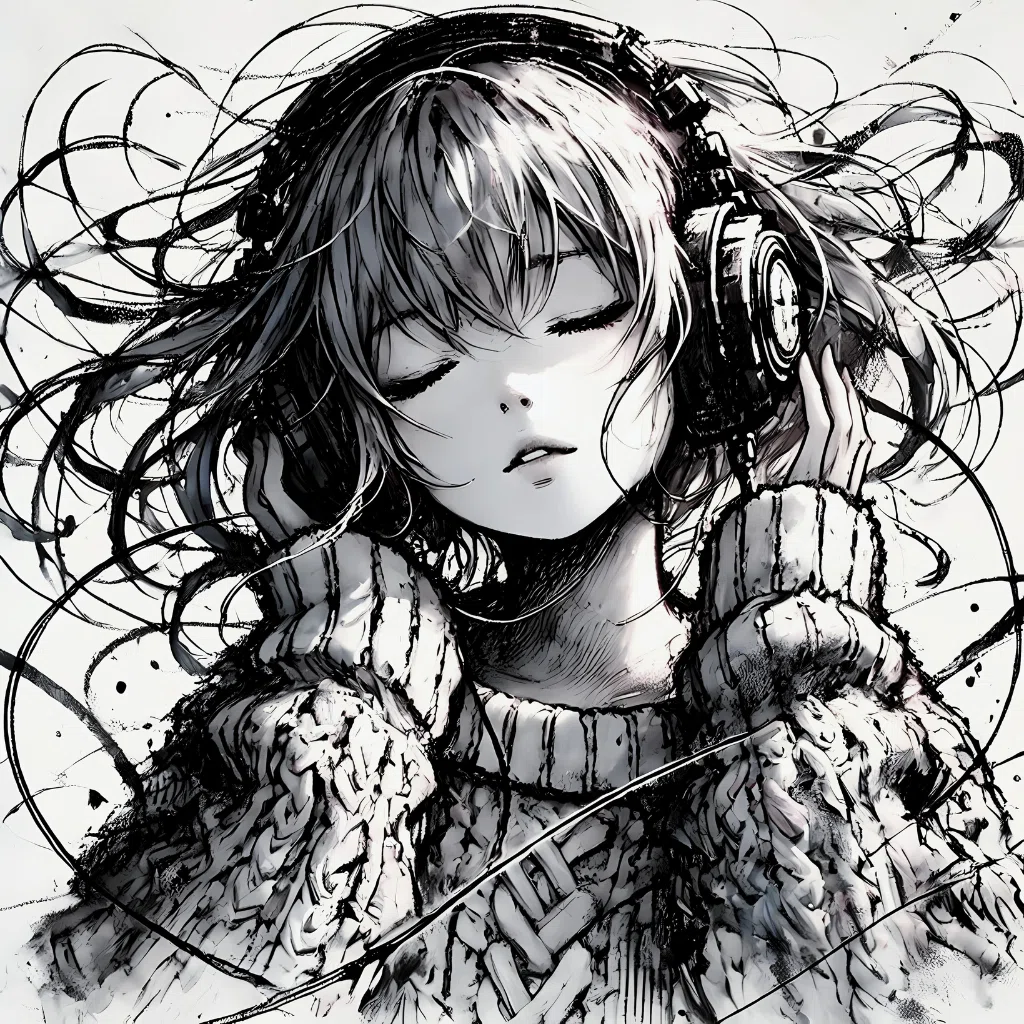 静寂に旋律が響く|AIイラスト｜Alpaka