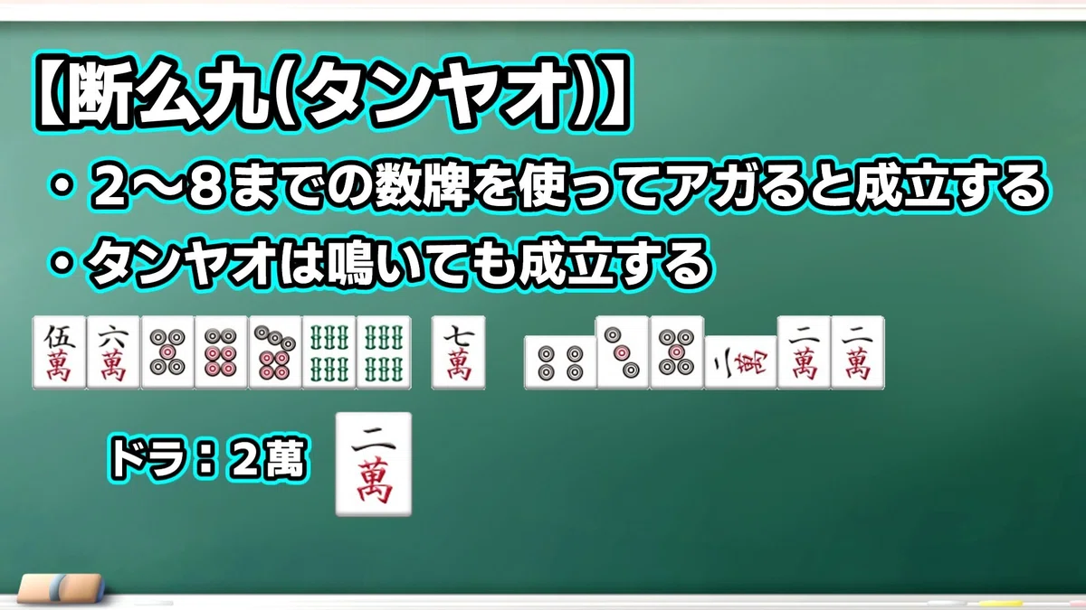 【麻雀講座(2)】タンヤオと役牌|マッチ