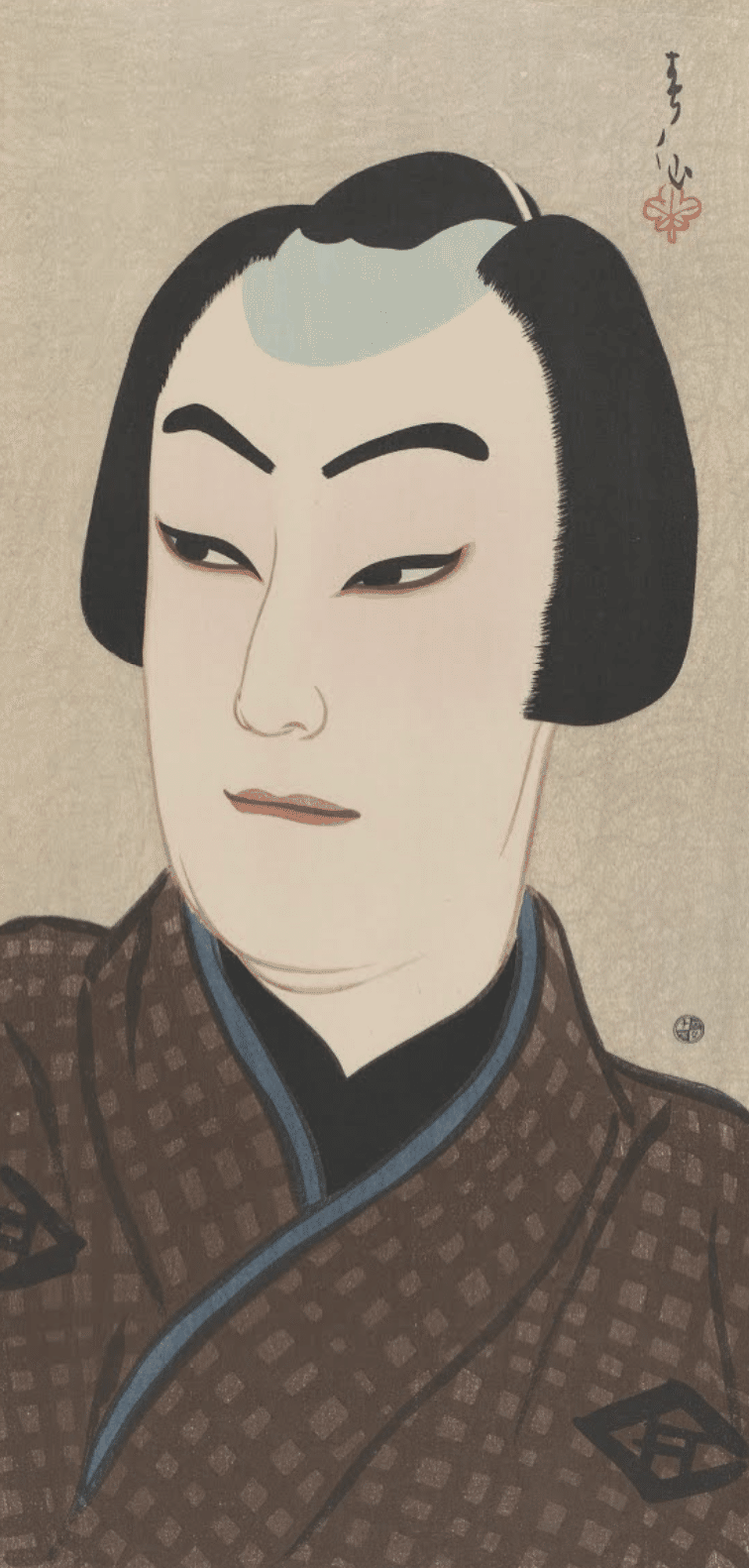 名取春仙 二代目 中村扇雀 曽根崎心中のおはつ 木版画 新版画 役者絵 浮世絵 名取春仙 二代目 中村扇雀 曽根崎心中のおはつ 木版画 新版画 役者絵