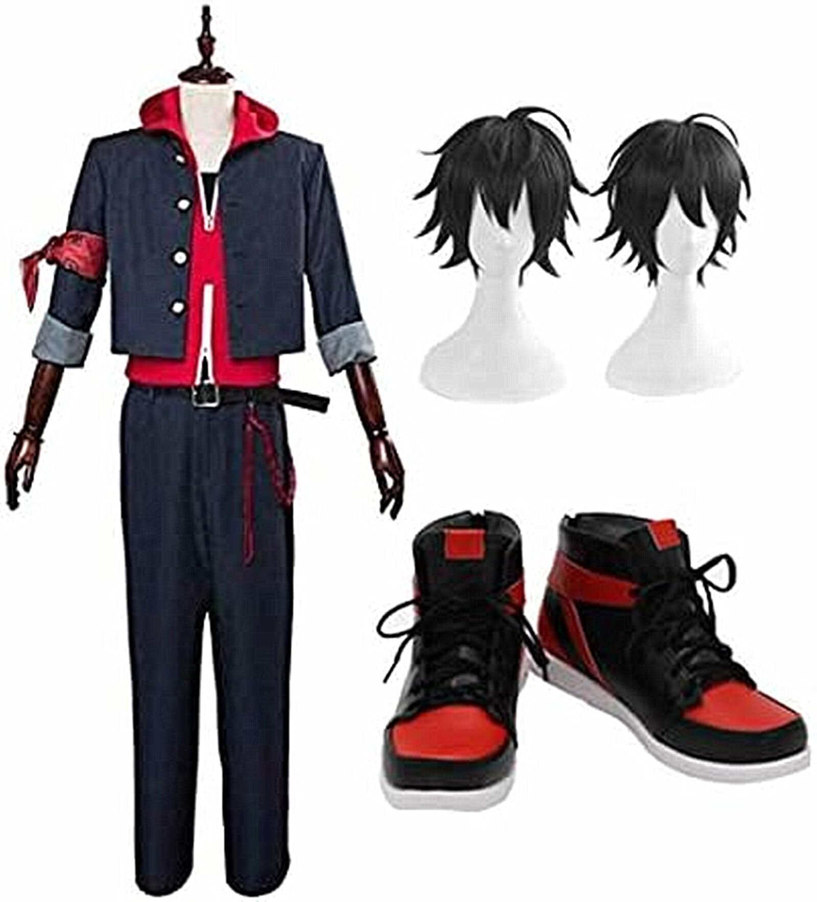 ヒプノシスマイク 白膠木簓 セット済 ウィッグ コスプレ衣装 キャラウィッグ ヒプノシスマイク 白膠木簓 セット済 ウィッグ コスプレ衣装