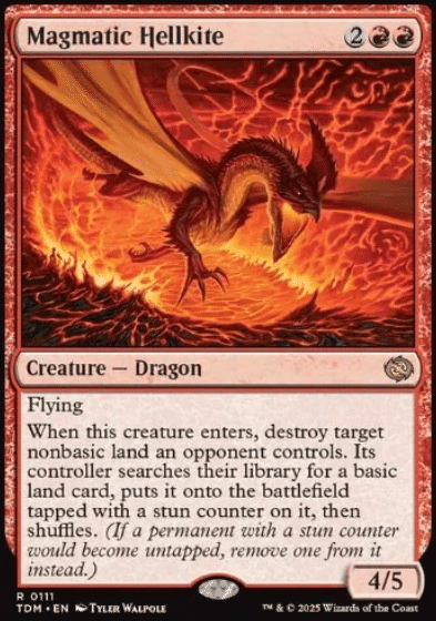 MTG 赤単デッキパーツ 新生のヘルカイト 剃刀族の棘頭 雄牛 サルカン