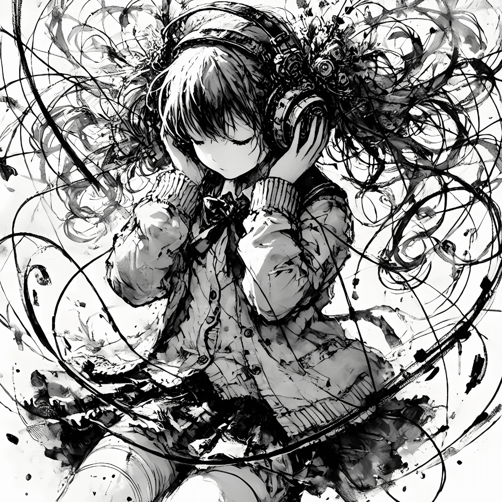 静寂に旋律が響く|AIイラスト｜Alpaka