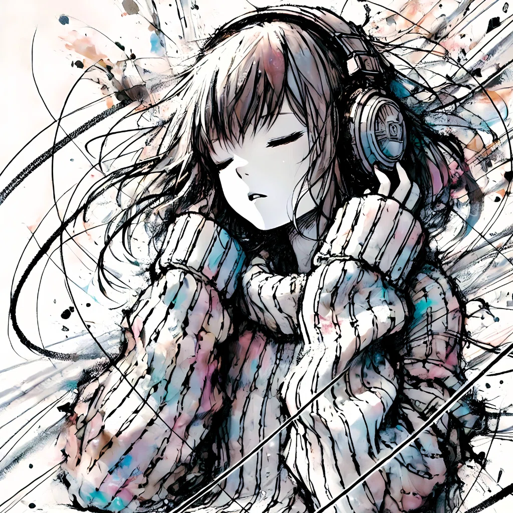 静寂に旋律が響く|AIイラスト｜Alpaka