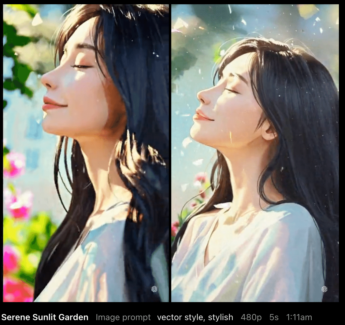Sora　おまとめ Soraのメモ2：ImageFXで生成した女性画像を9:16の縦長アスペクト