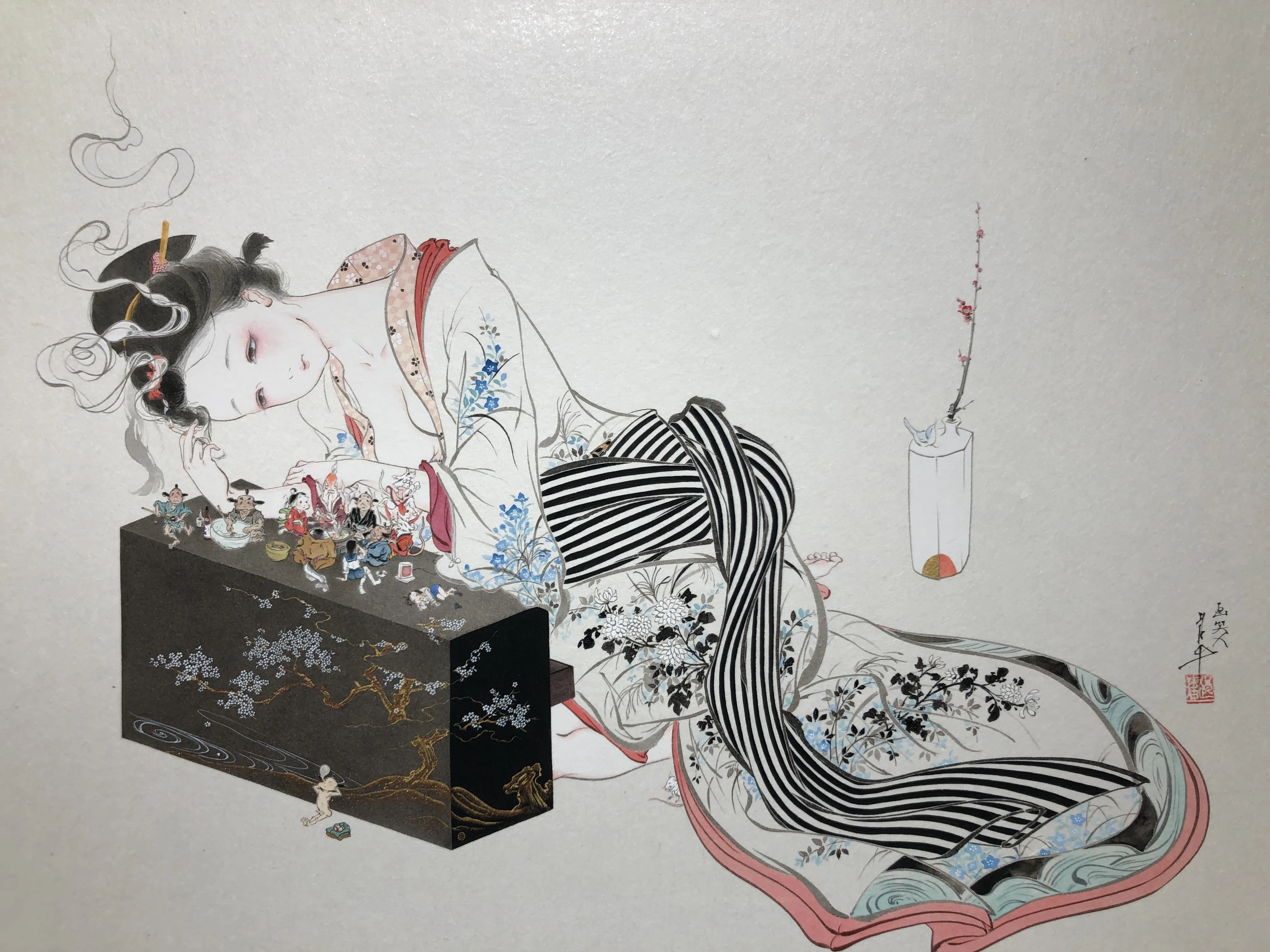 □アート鑑賞□島﨑良平（島崎良平）さん《酔余美人の幻の宴》｜MY ART