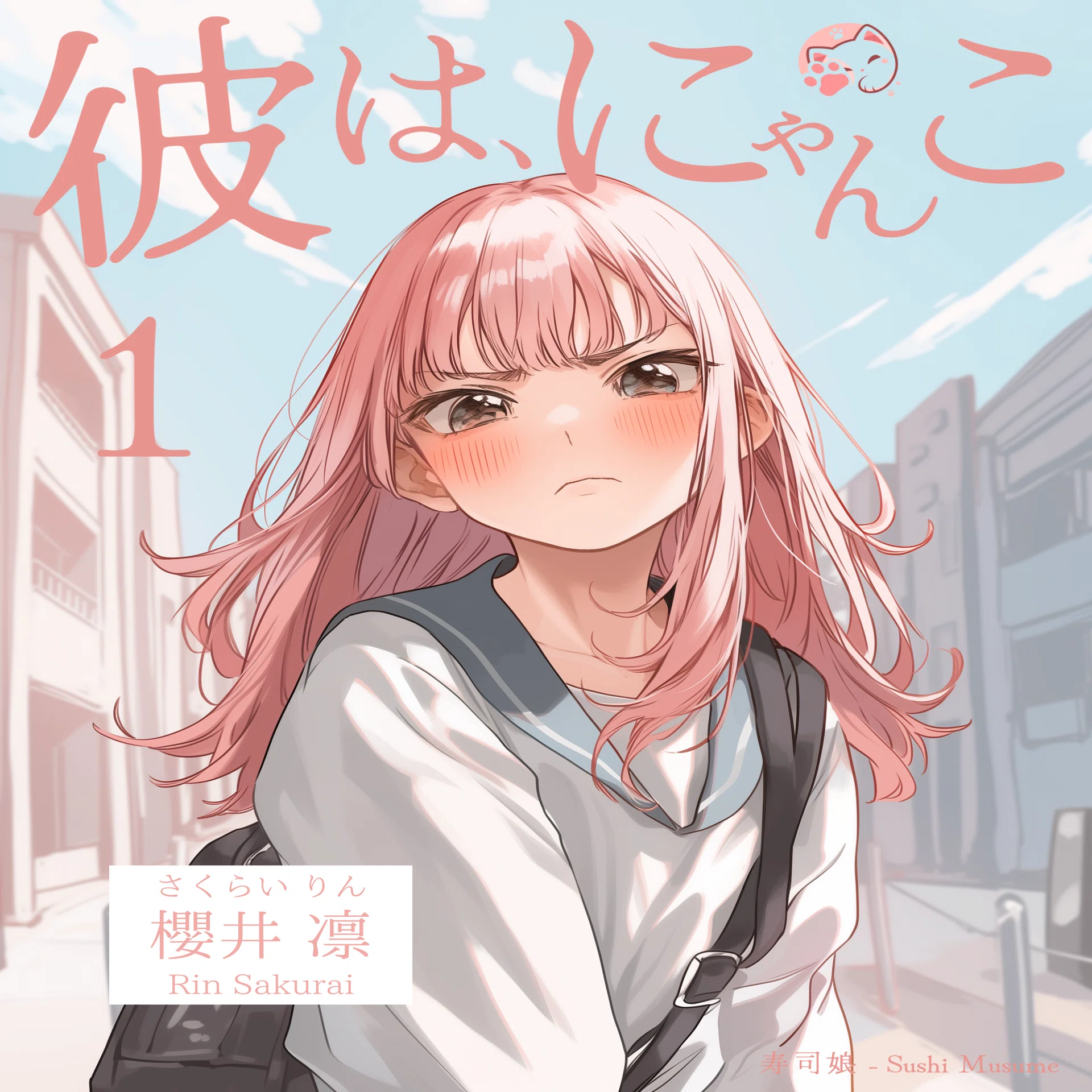 恋する彼は、にゃんこ。】「短編イラスト付き恋愛小説」｜寿司娘の実験室