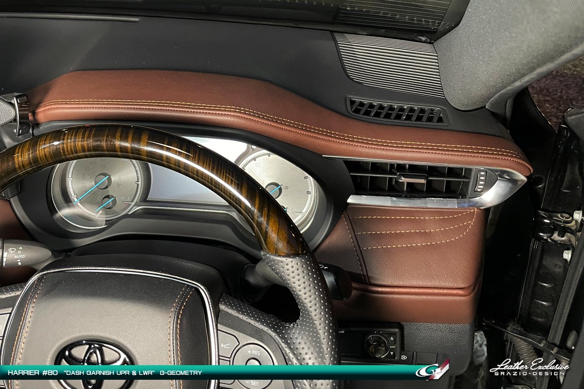 やす ハリアー 80系 ダッシュガーニッシュアッパー左右セット ナカシン