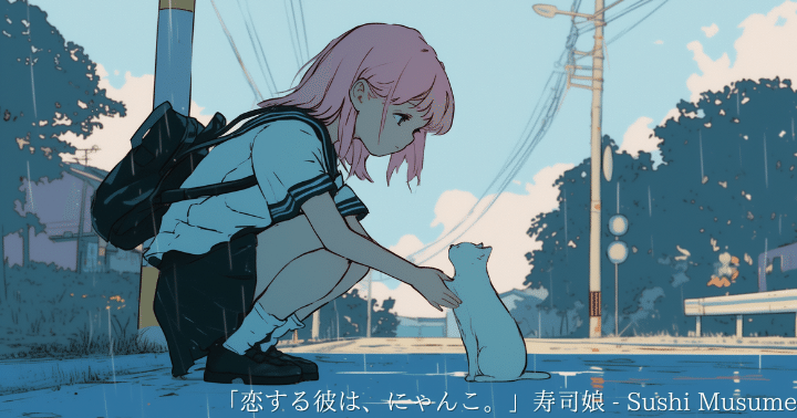 【短編ストーリー】「恋する彼は、にゃんこ。」【イラスト付き恋愛小説】