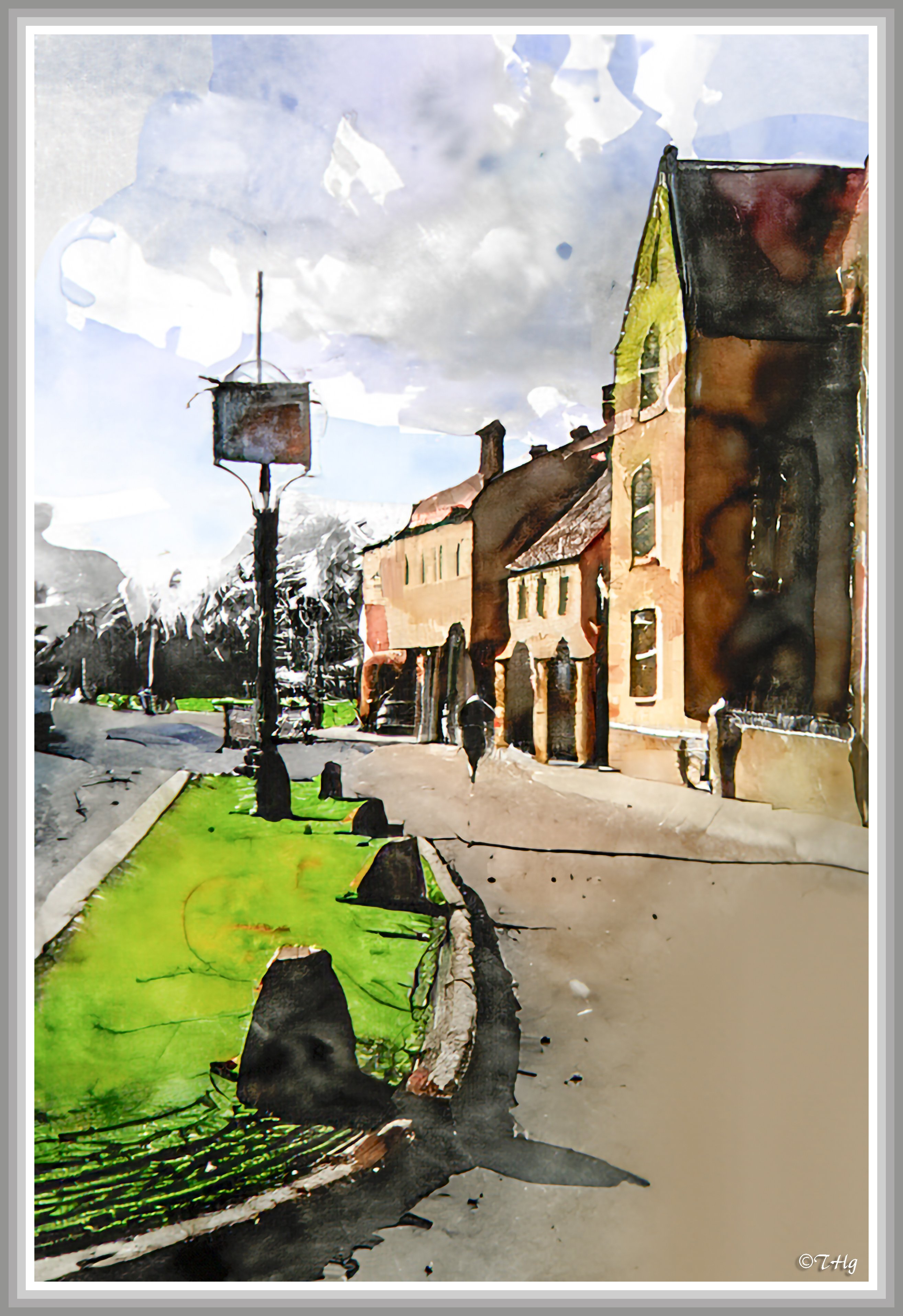 Cotswolds（England・水彩画風）｜taka