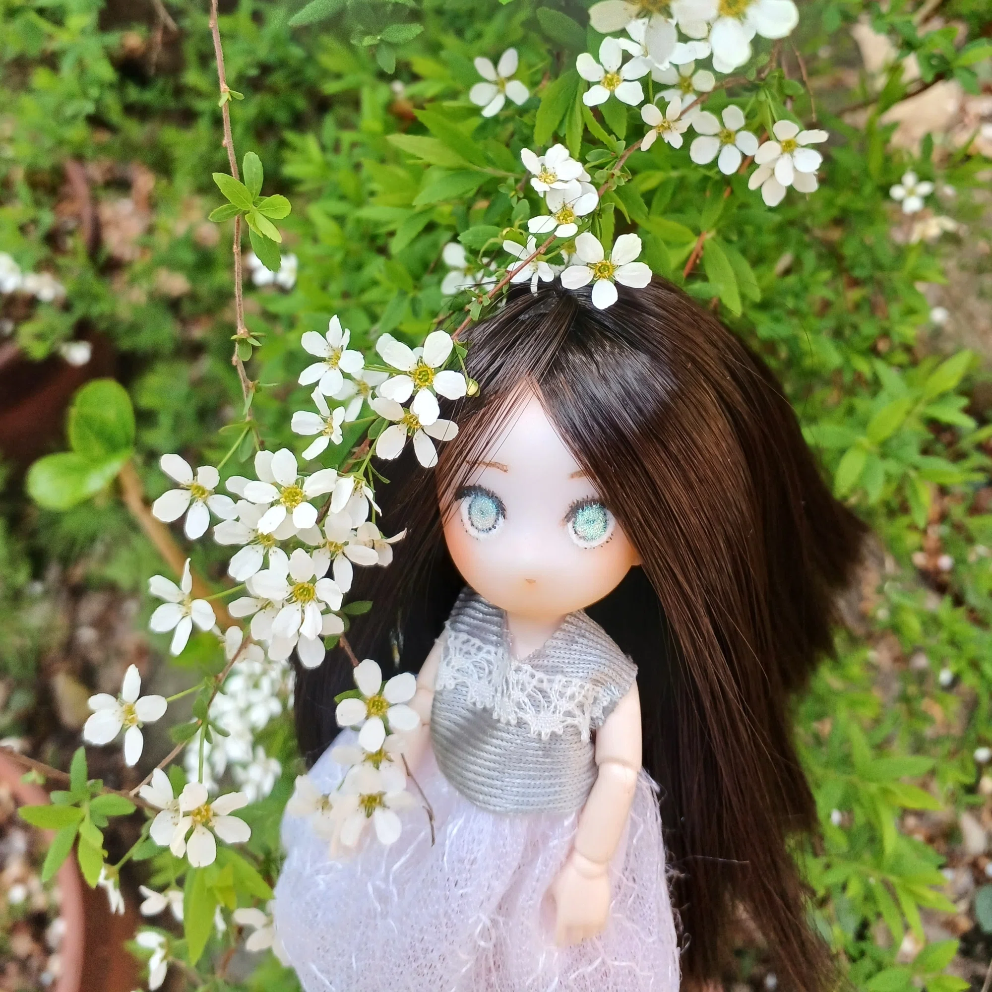 やっぴぃ様  セリアドールカスタム ご確認ページ ドールを作った(セリアドール編／②ウィッグ)｜かしこ（hutame_2222）