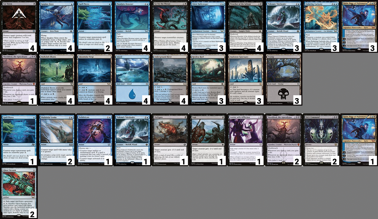 MTG mtg マジック:ザ・ギャザリング 青黒ミッドレンジ パーツ まとめ 霊気走破期における青黒ミッドレンジの個人的見解｜Baocky