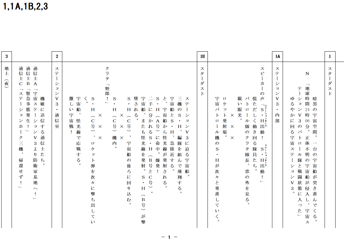 ウルトラセブン 第13話「V3から来た男」シナリオ添削・再構成台本