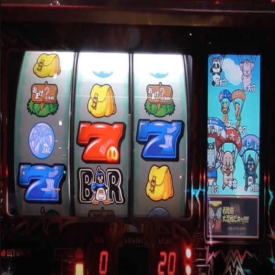 4号機万枚伝説】めざせドキドキ島の初打ちで一撃13000枚出た【設定6