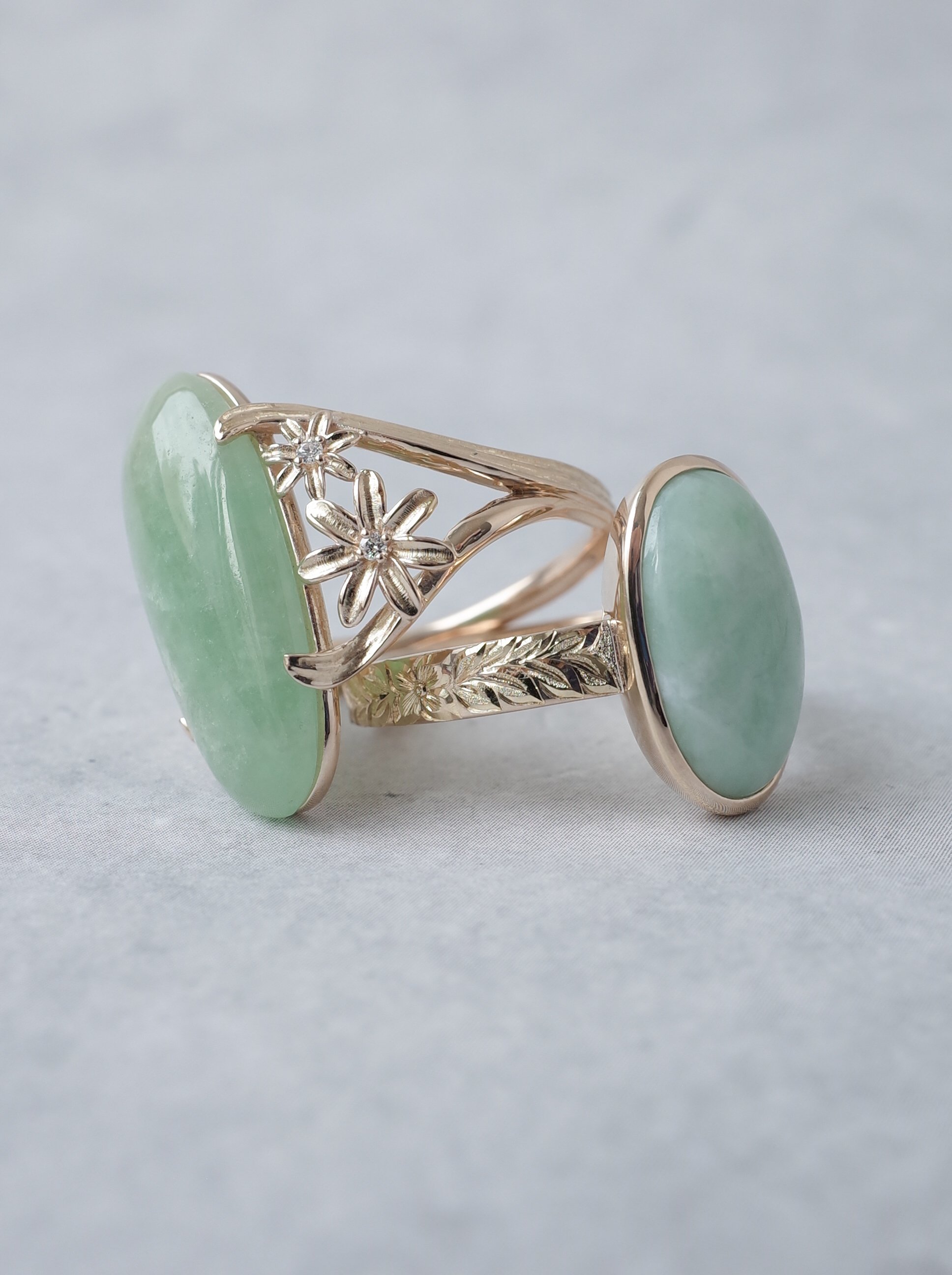 MOEMI SUGIMURA 翡翠K10指輪