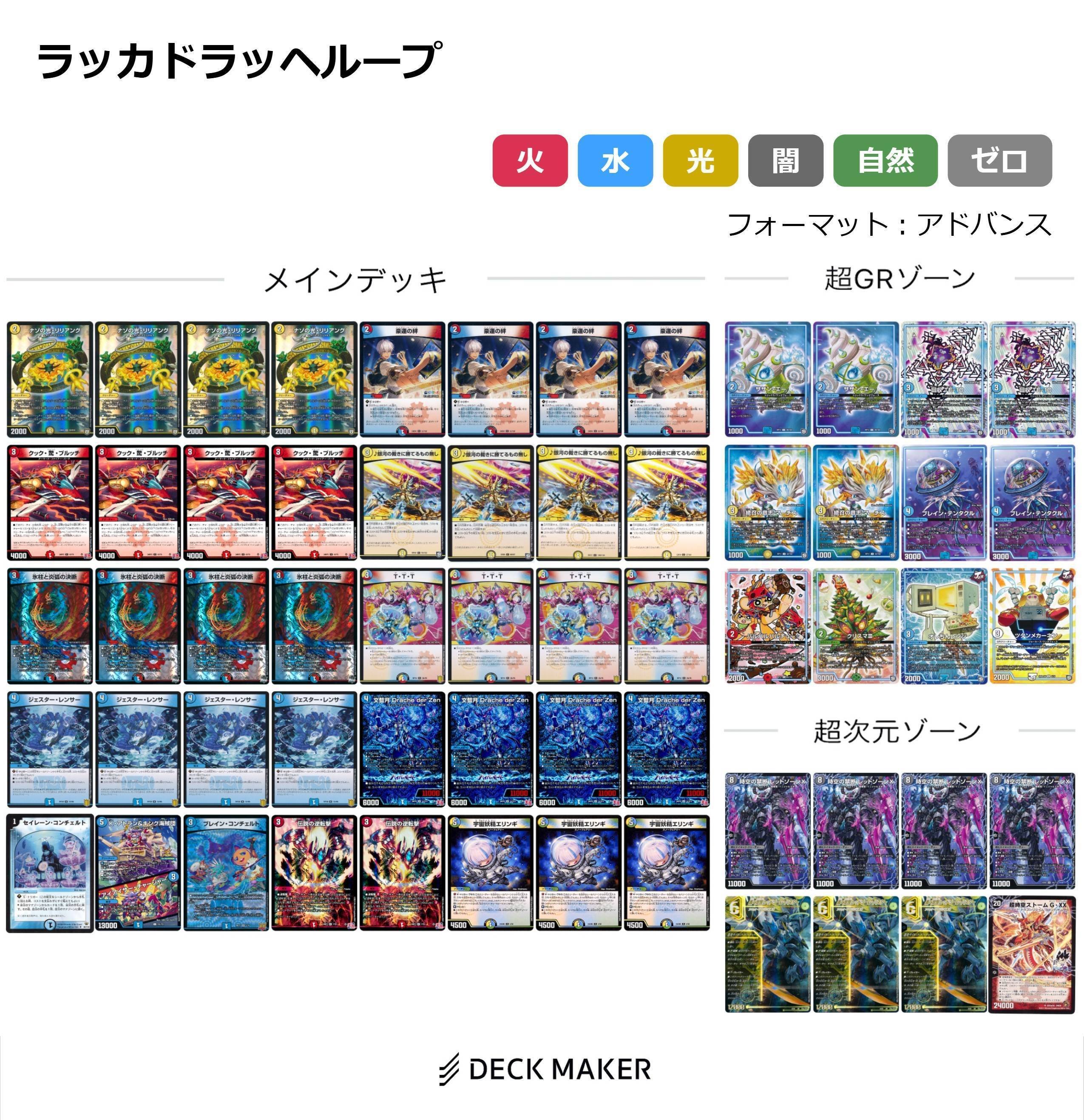 ガチ構築 微高レート ラッカバクオンソーデッキ 次元、GR付き ガチ構築 微高レート ラッカバクオンソーデッキ 次元、GR付き