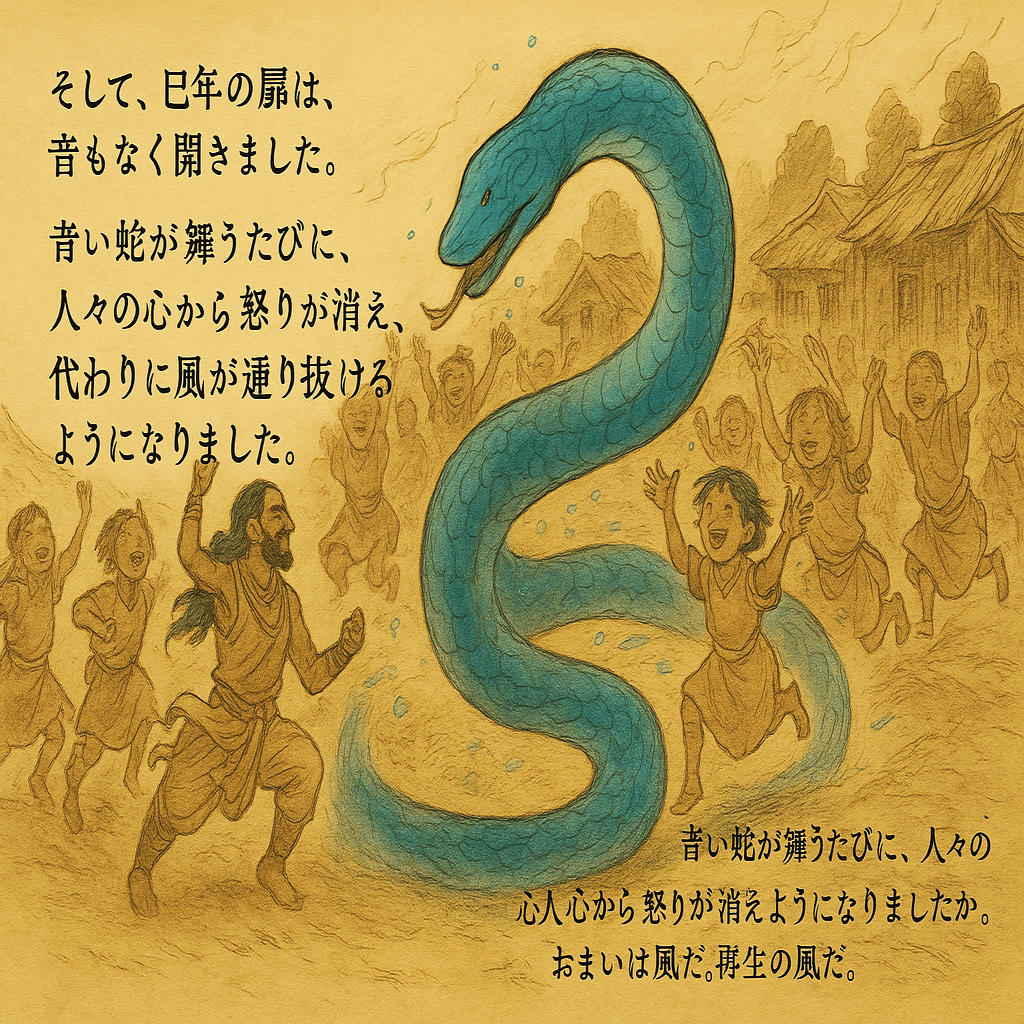 巳年の神話を描く：画像強化されたChatGPTでつくるファンタジー絵本