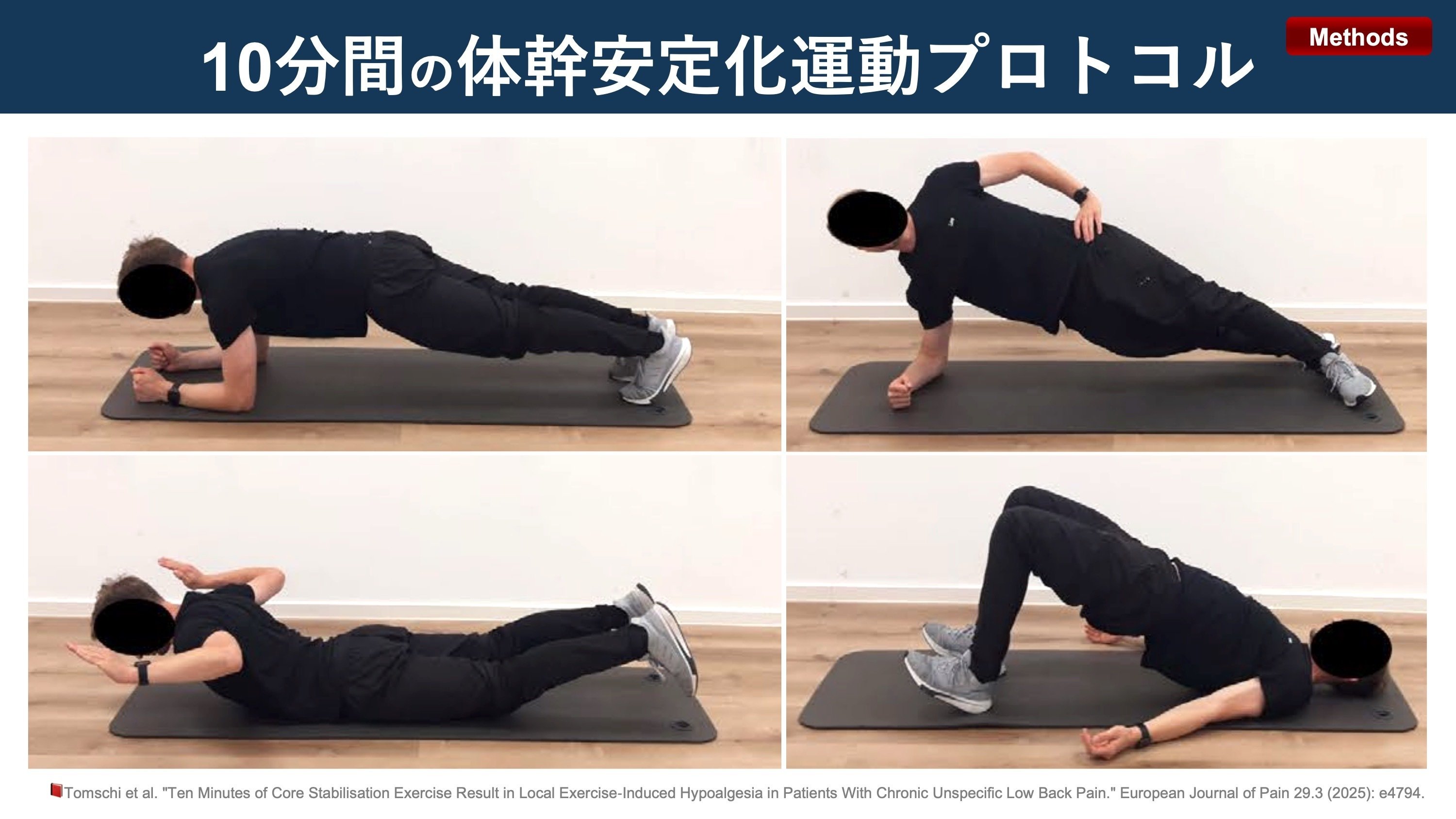 10分間の体幹安定化運動による運動誘発性痛覚低下｜Super Human
