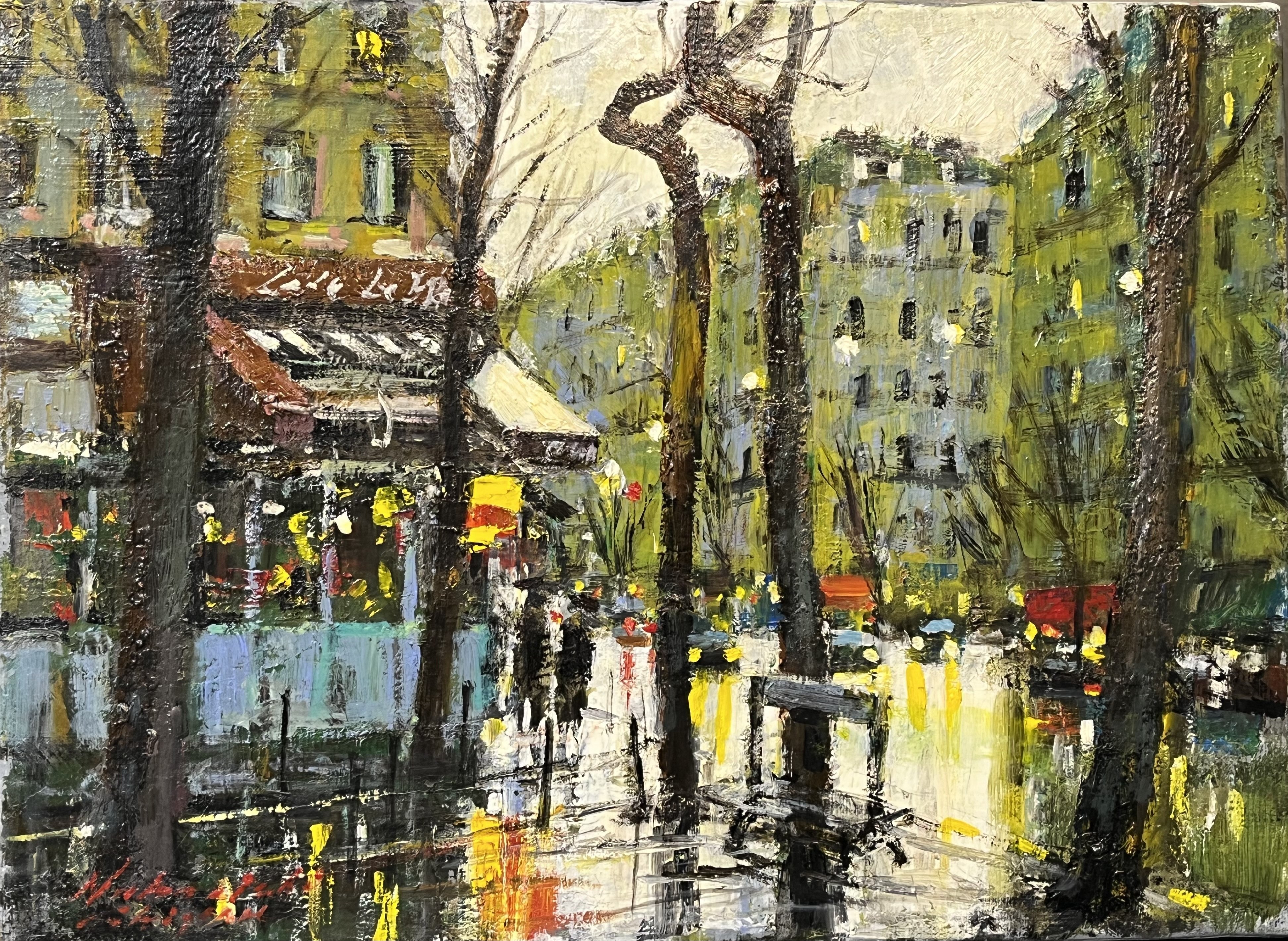 中西繁 作品集 哀愁のパリ 現代洋画精鋭選抜展金賞 欧州風景人気