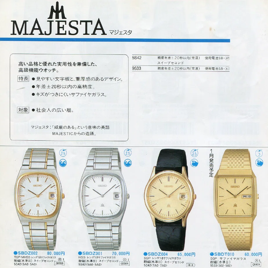 ⌚020】SEIKO マジェスタ 5S24-5A00 スイープセコンド｜Crusoe