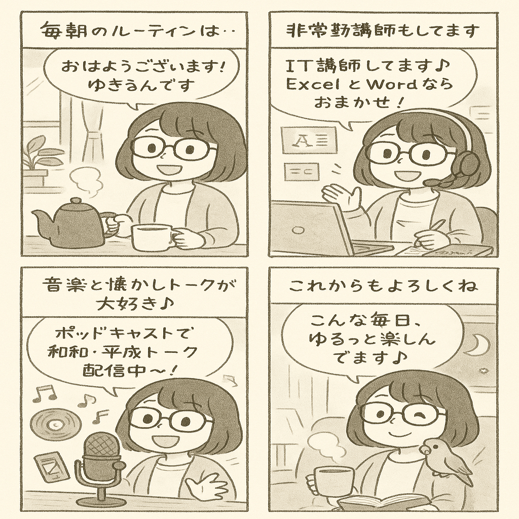 自己紹介、漫画でやってみた。｜ゆきるん