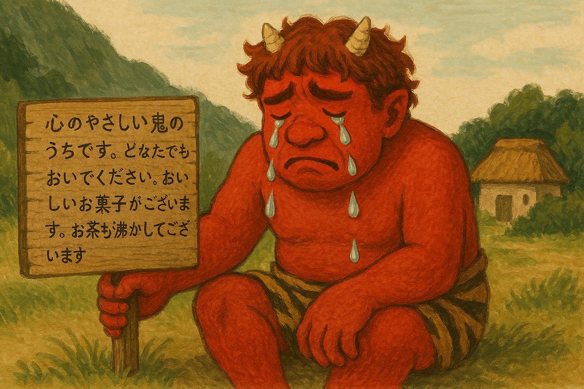 絵本】泣いた赤鬼 | 森から月を見る