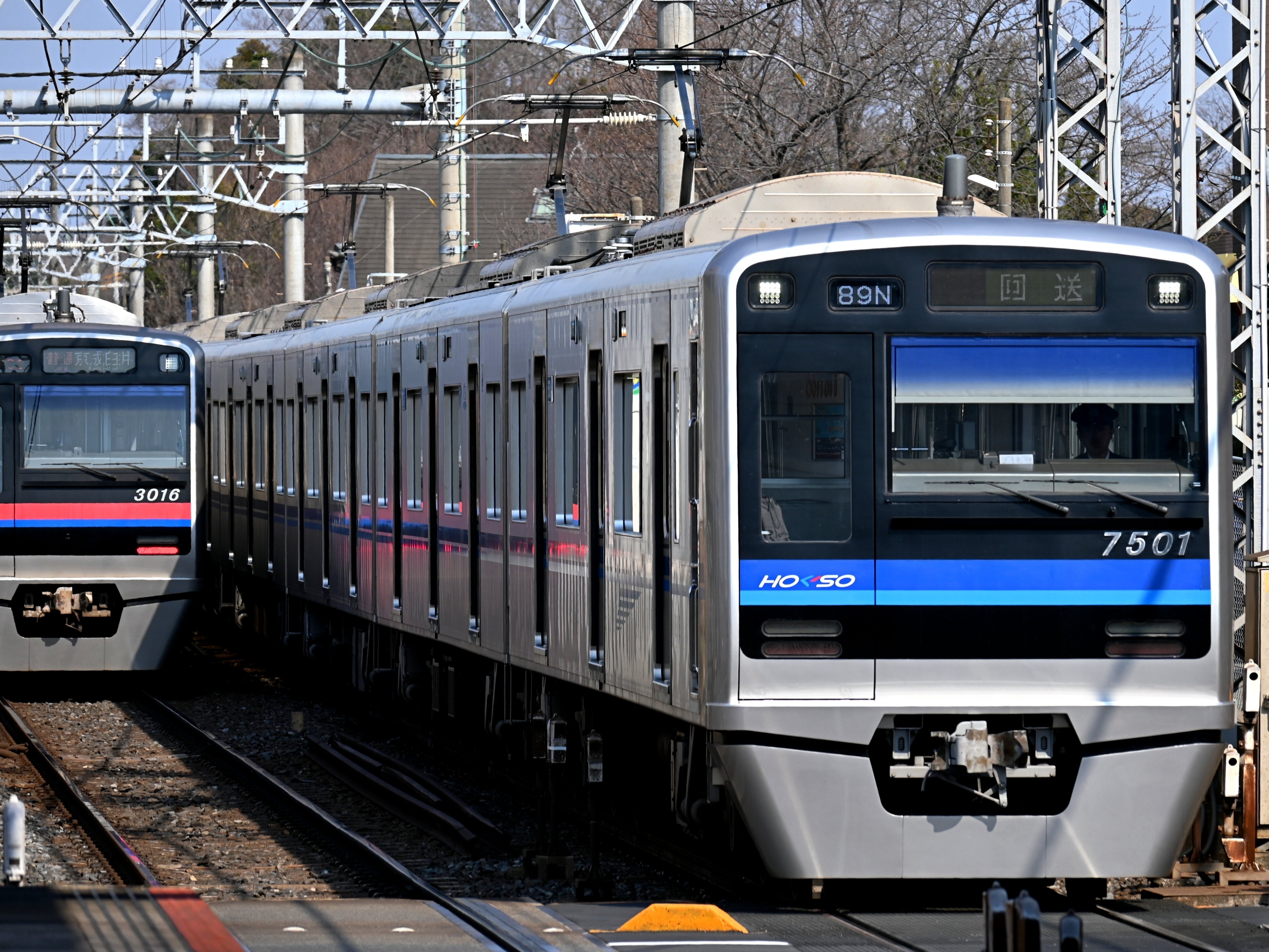北総車が京成本線を突っ走る！89N回送を狙ってみた！新京成車との並び