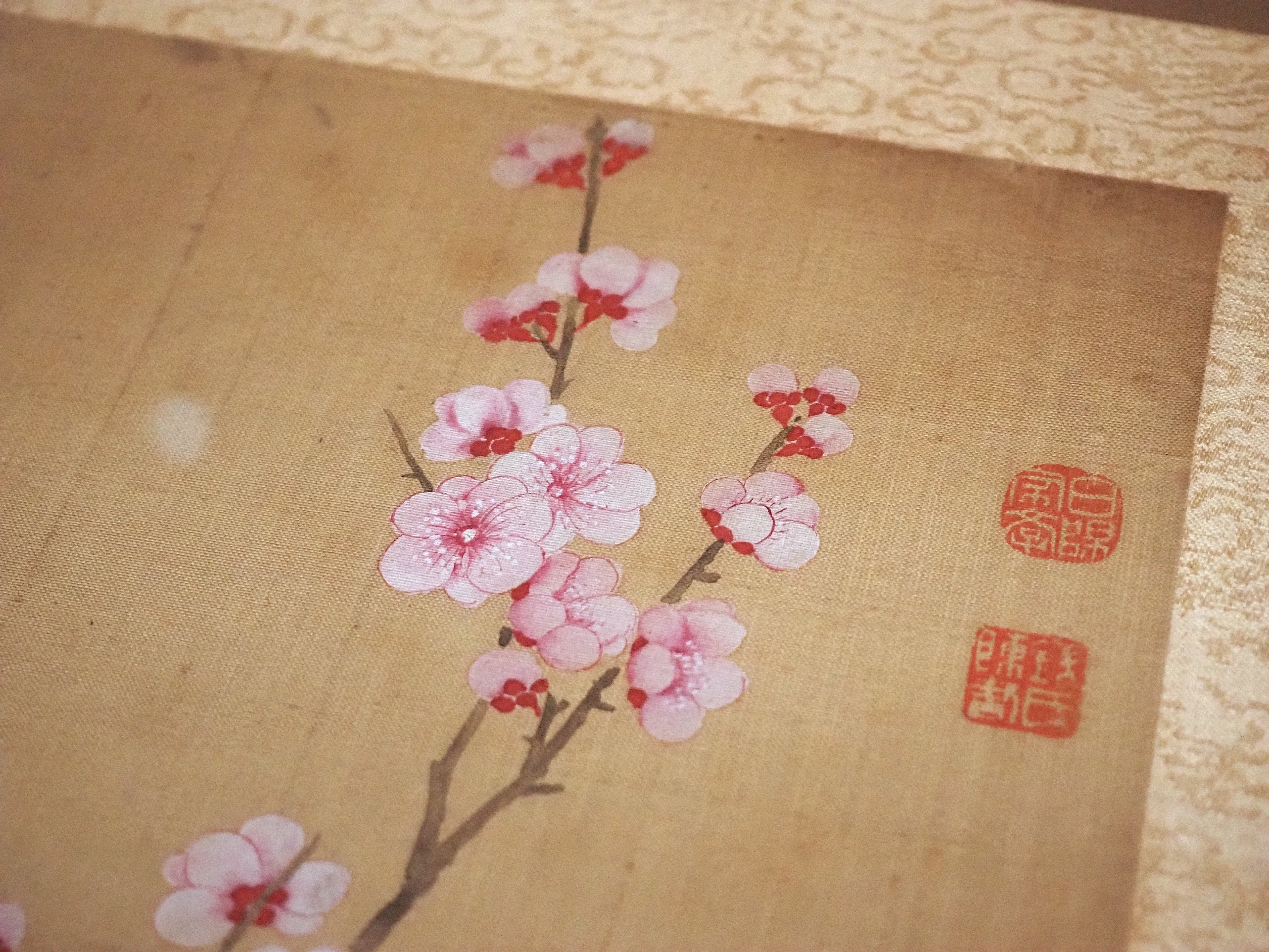 トーハク東洋館の「近代中国の書画」の部屋も、春らんまんでした