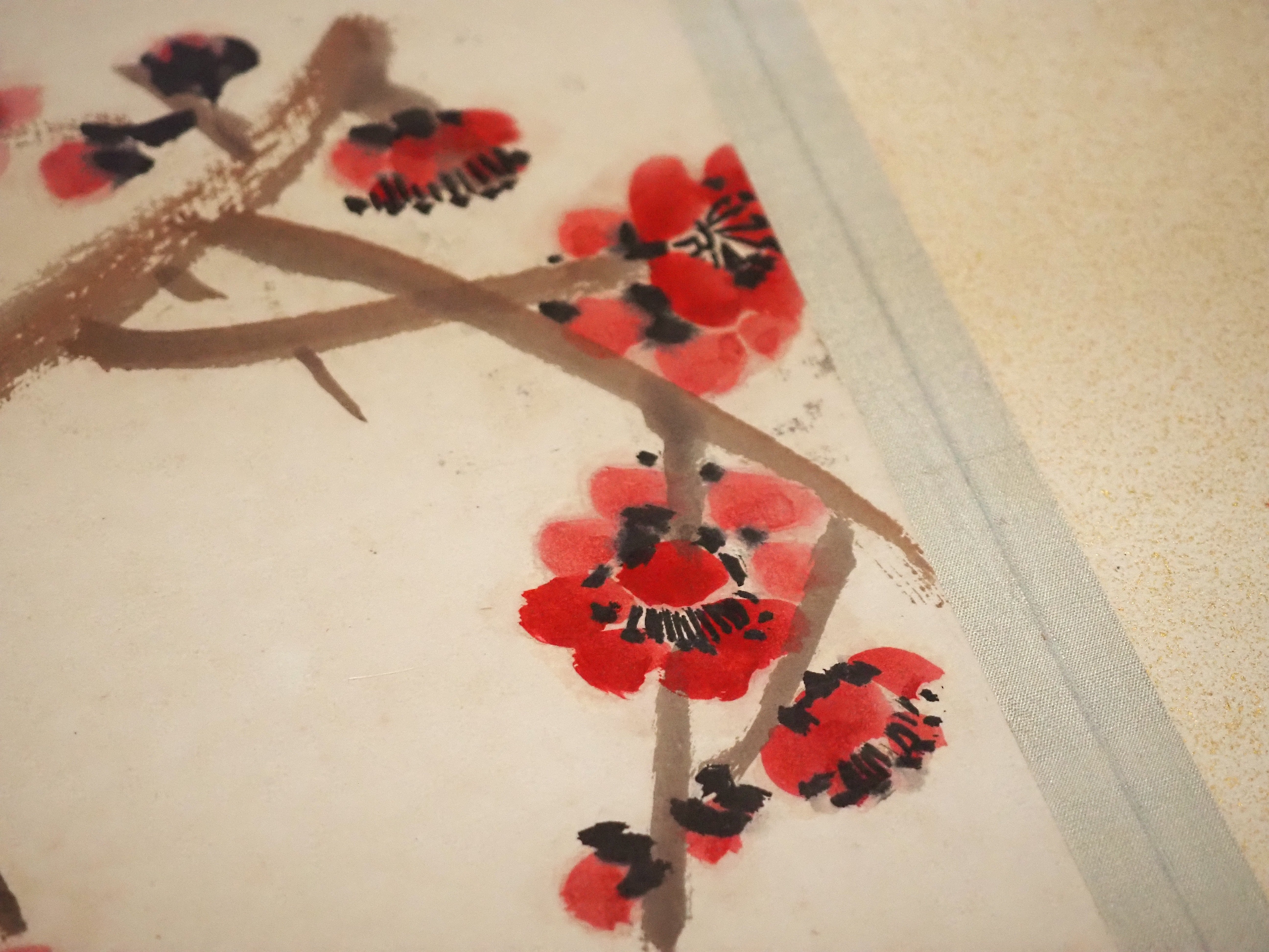 トーハク東洋館の「近代中国の書画」の部屋も、春らんまんでした