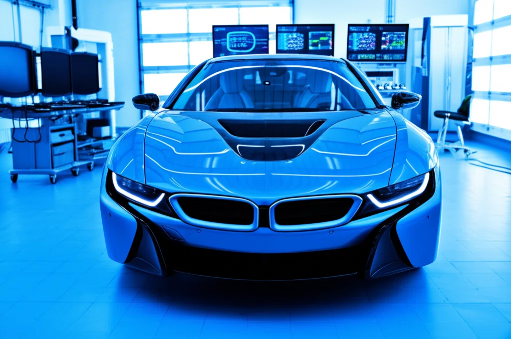 BMW i8バッテリー診断の様子