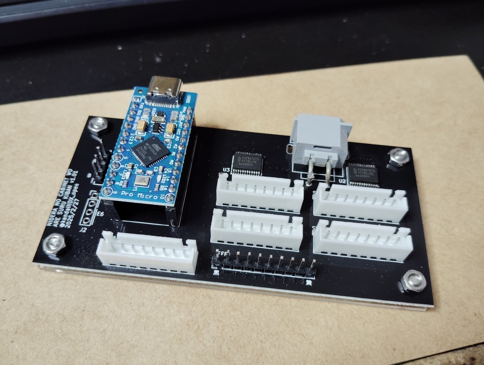 IIDX旧筐体純正コンパネをINFINITASに対応させる基板 その4 完成編