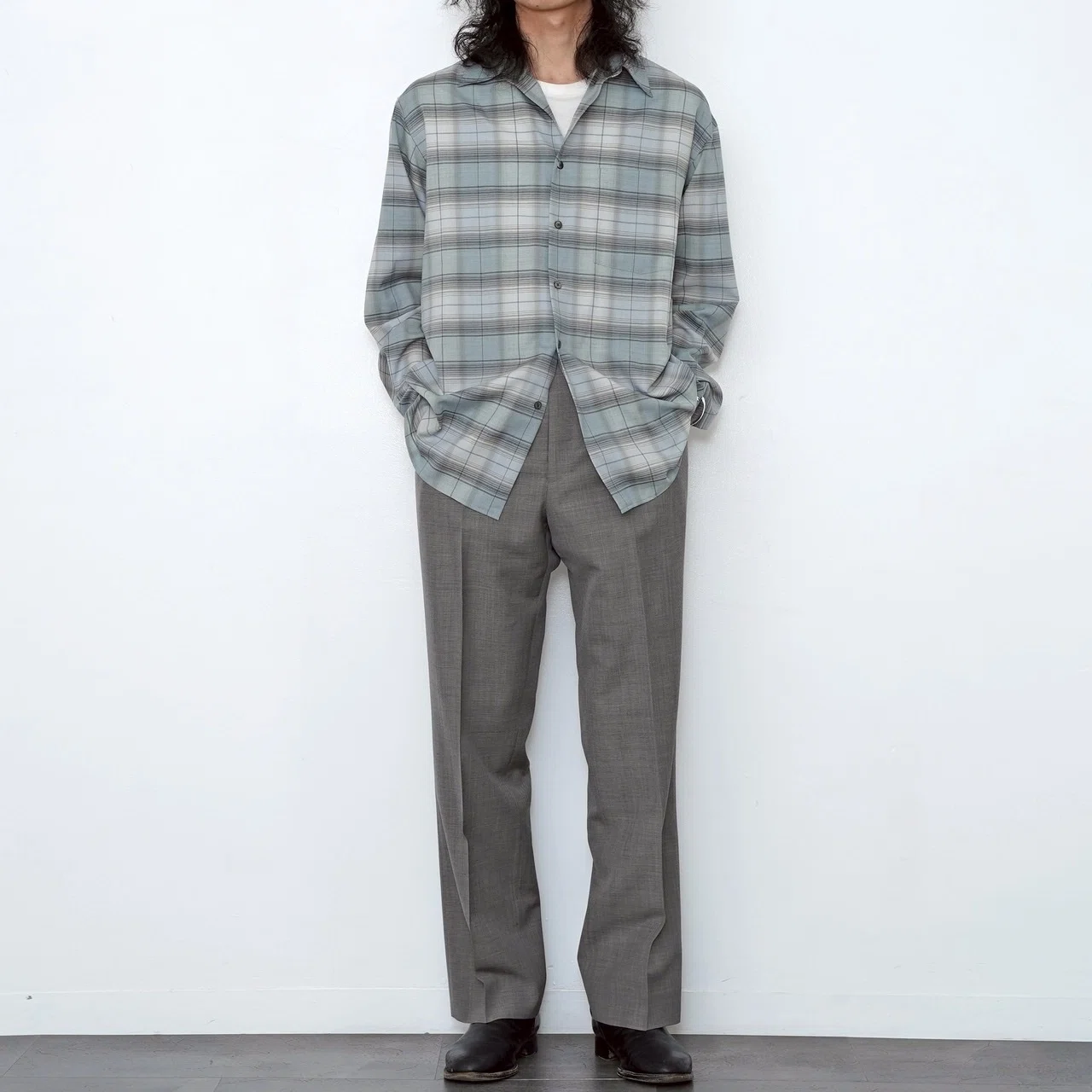 オーラリーのウールチェックシャツ。【 2025 S/S】【AURALEE 