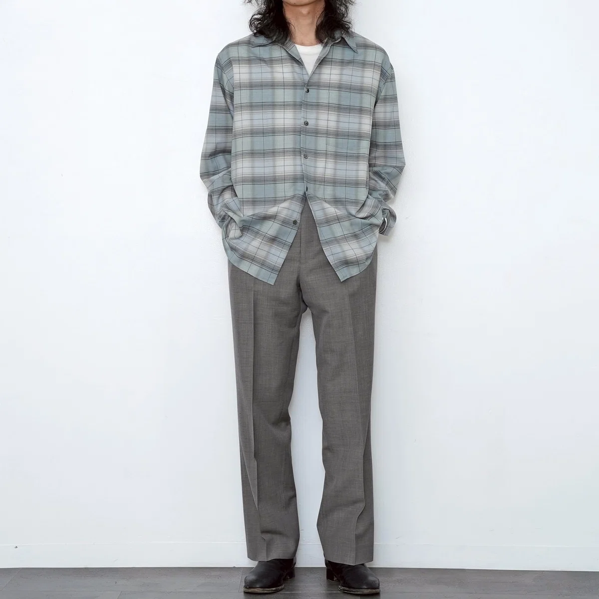 オーラリーのウールチェックシャツ。【 2025 S/S】【AURALEE 