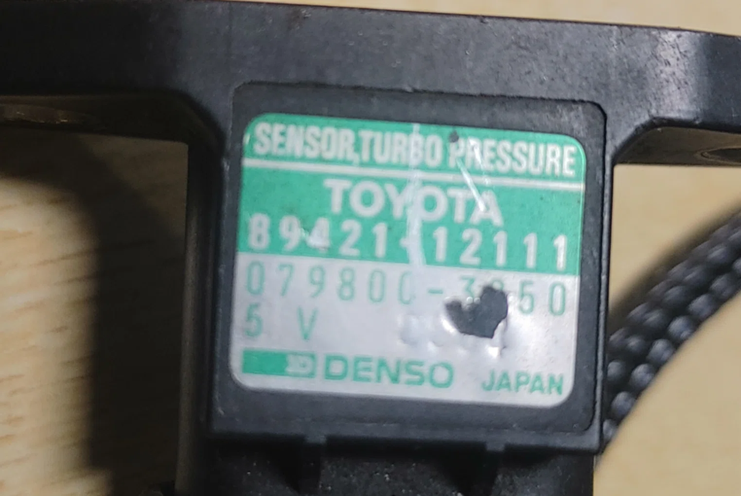 1JZ 2JZ 等 ターボ用 吸気圧力センサ Denso製 品番 89421-12111 特性