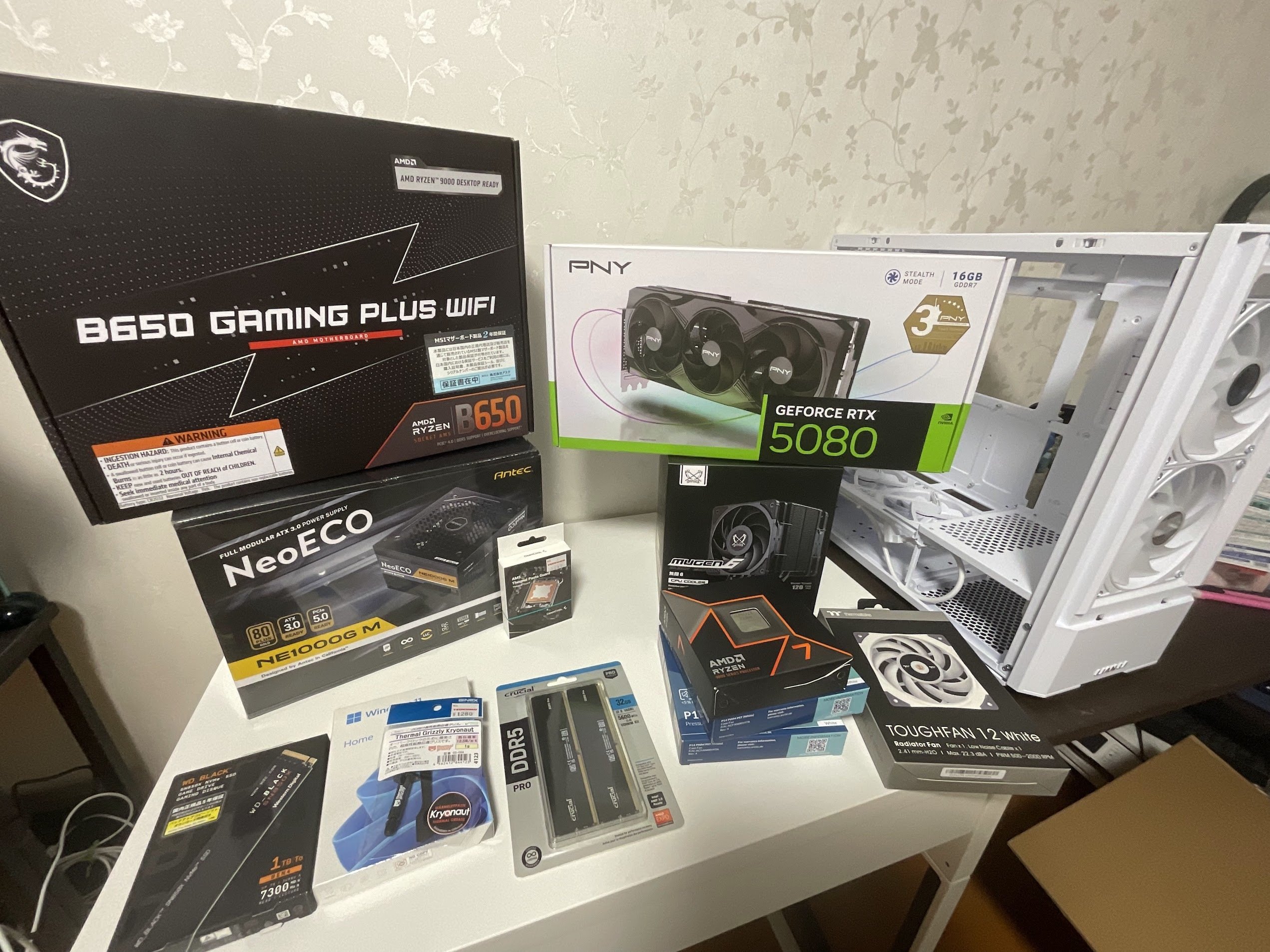 🧩 自作PC:Ryzen 7 9700X × RTX 5080 |Unicorn 🧩 自作PC:Ryzen 7 9700X × RTX 5080 |Unicorn