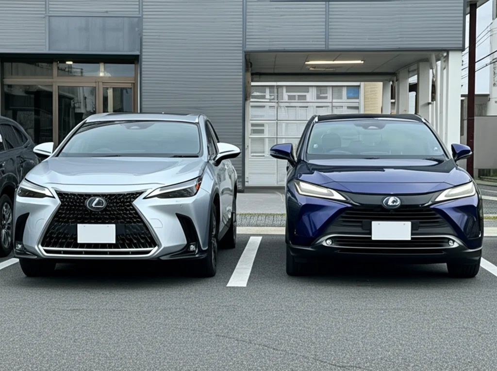 レクサスNXとハリアーの比較