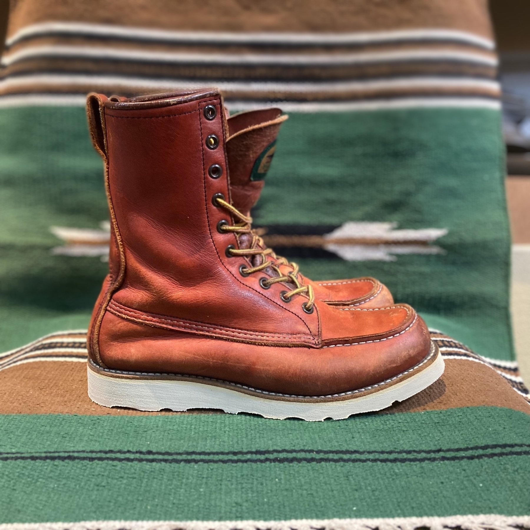 レッドウィング　ソール交換済み　モックトゥ　7 1/2 REDWING レッドウイング（RED WING）/Vibram#132ソール交換 - Oggi(オッジ)