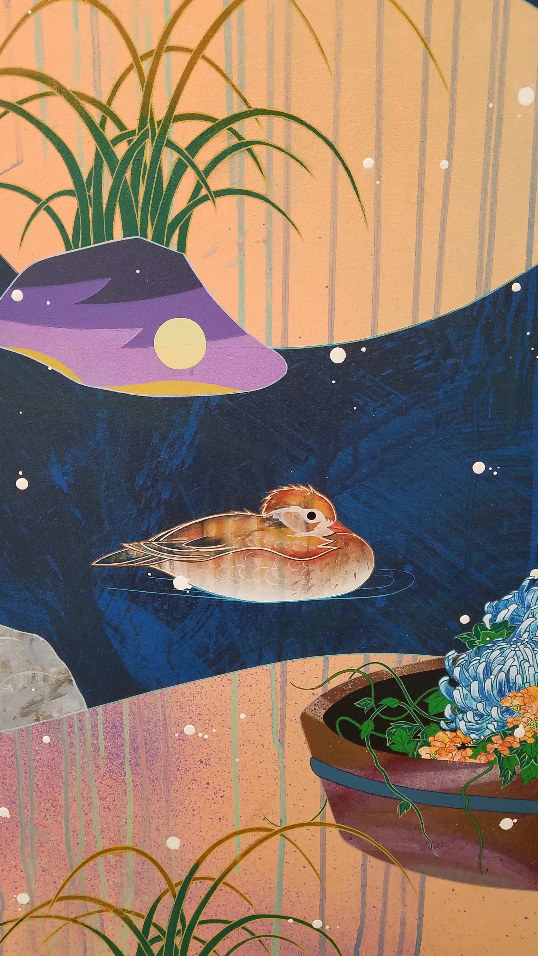 『たちどまって』｜幻想象徴画・現代アート・一点物　まつのしげみ×そら♫ 詩×絵画 美術展レポ『松山智一展 FIRST LAST』脳を現代にチューンナップし
