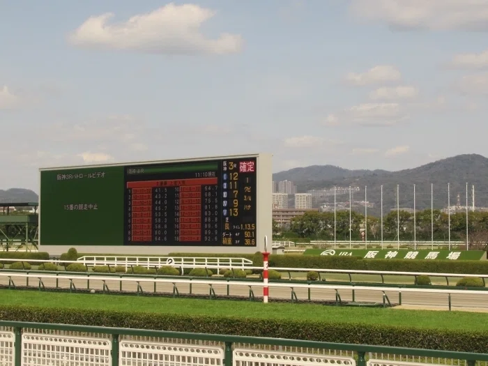 阪神競馬場ターフビジョン
