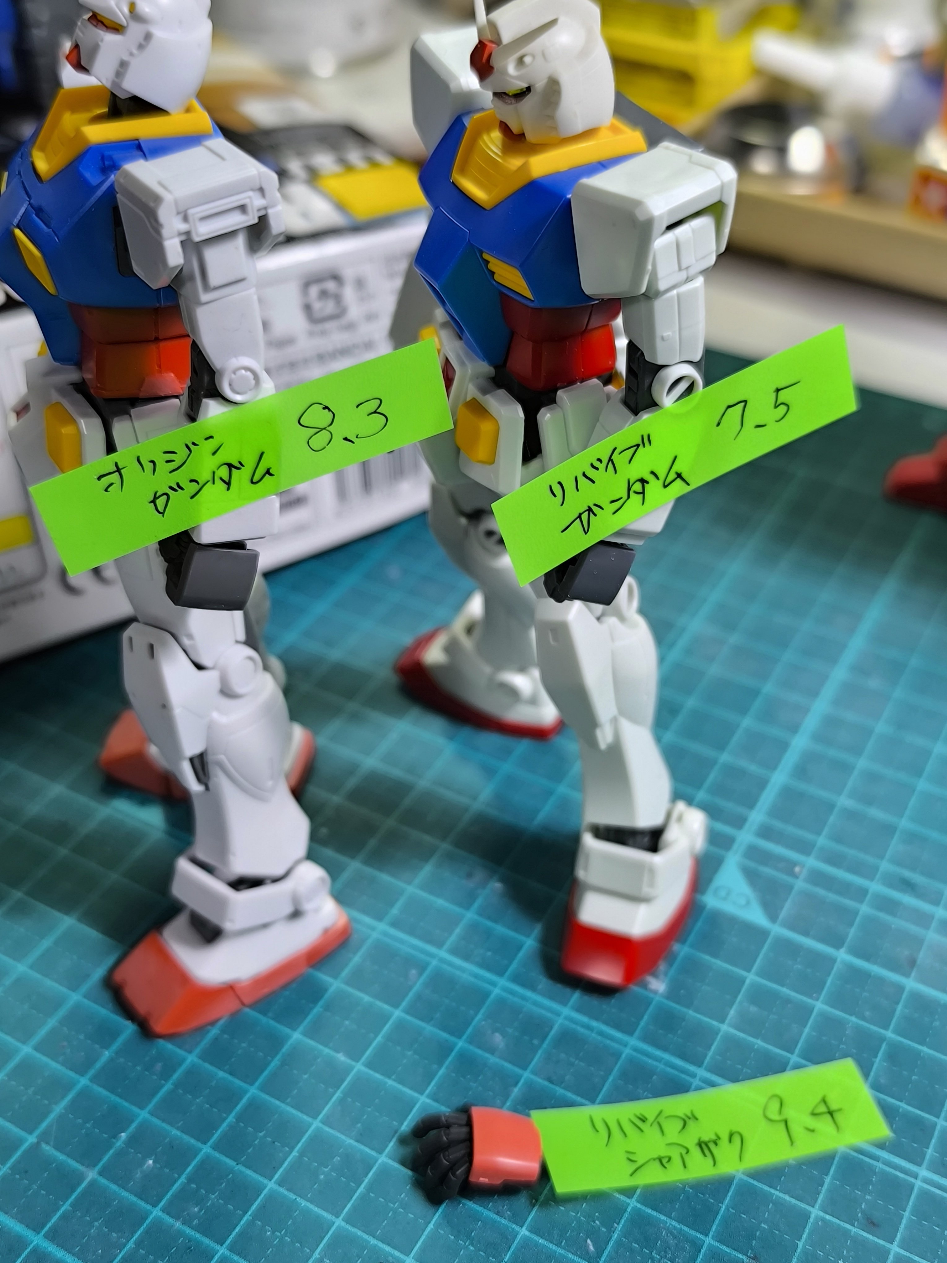 雑記/レビュー】ハンドパーツのサイズについて｜やきそば