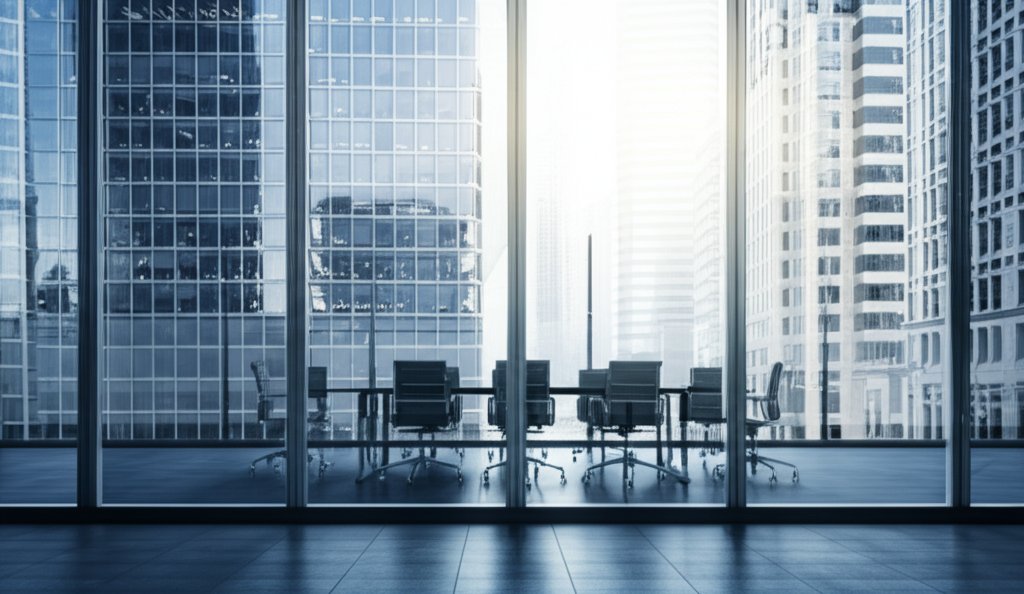 フジテレビ本社ビルと株主総会のイメージ