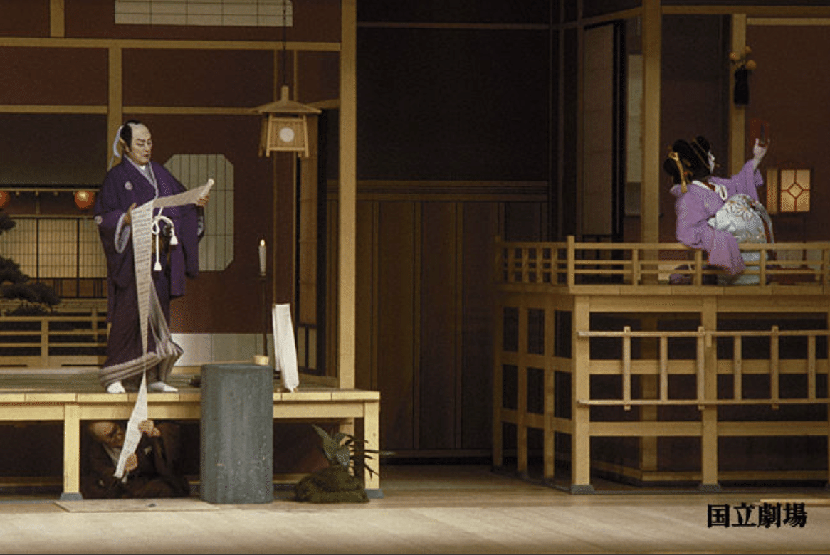 豊国Ⅲ　２枚続　桃井若狭之介VS高師直